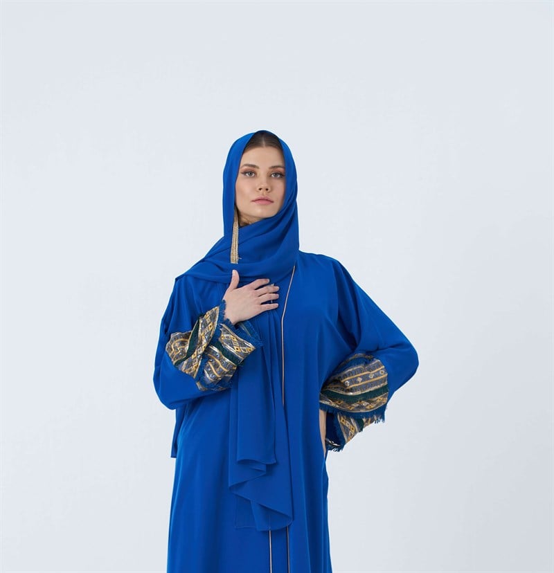 SİFON SHAWL MAVİ