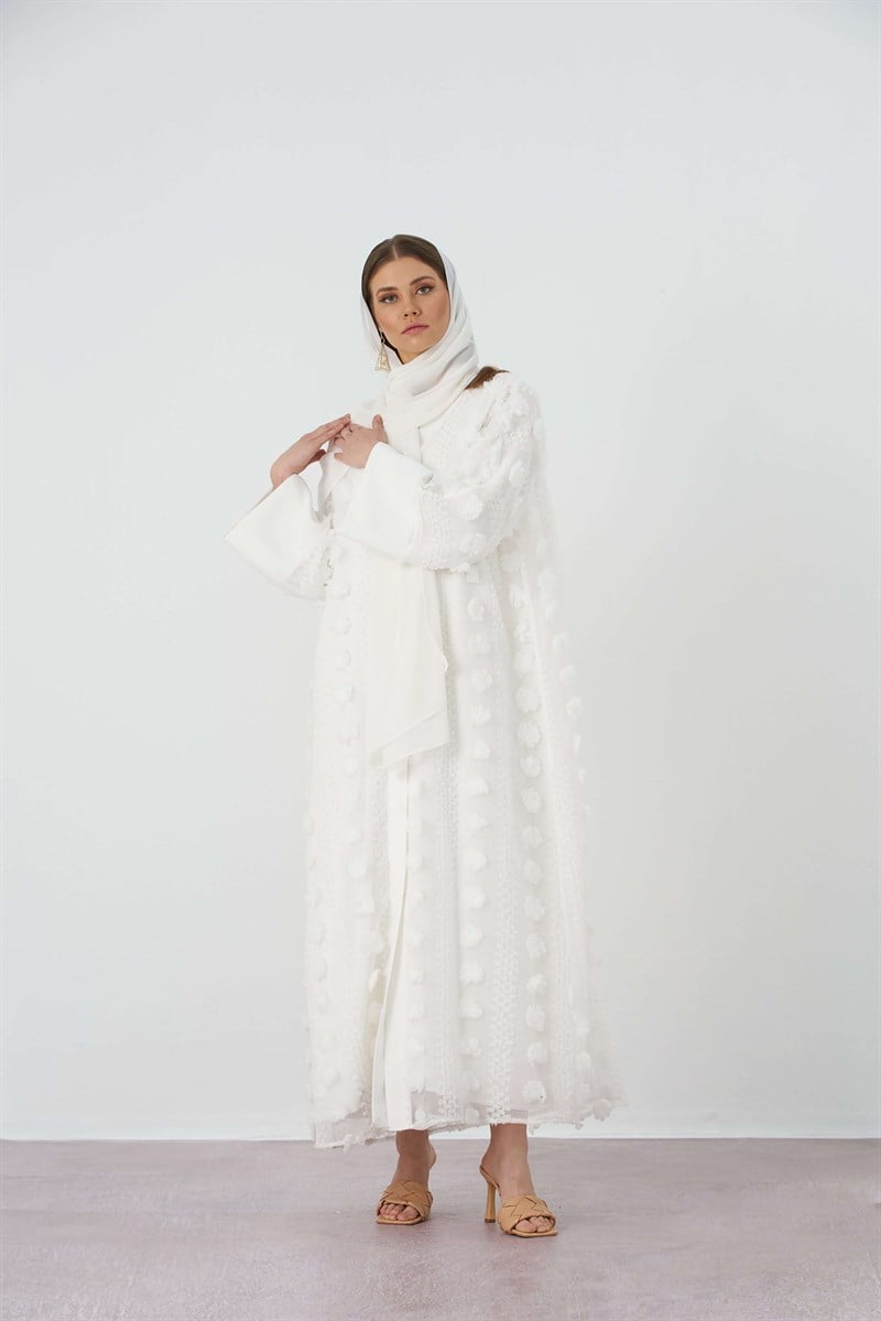 TRENDY ABAYA 2- EKRU