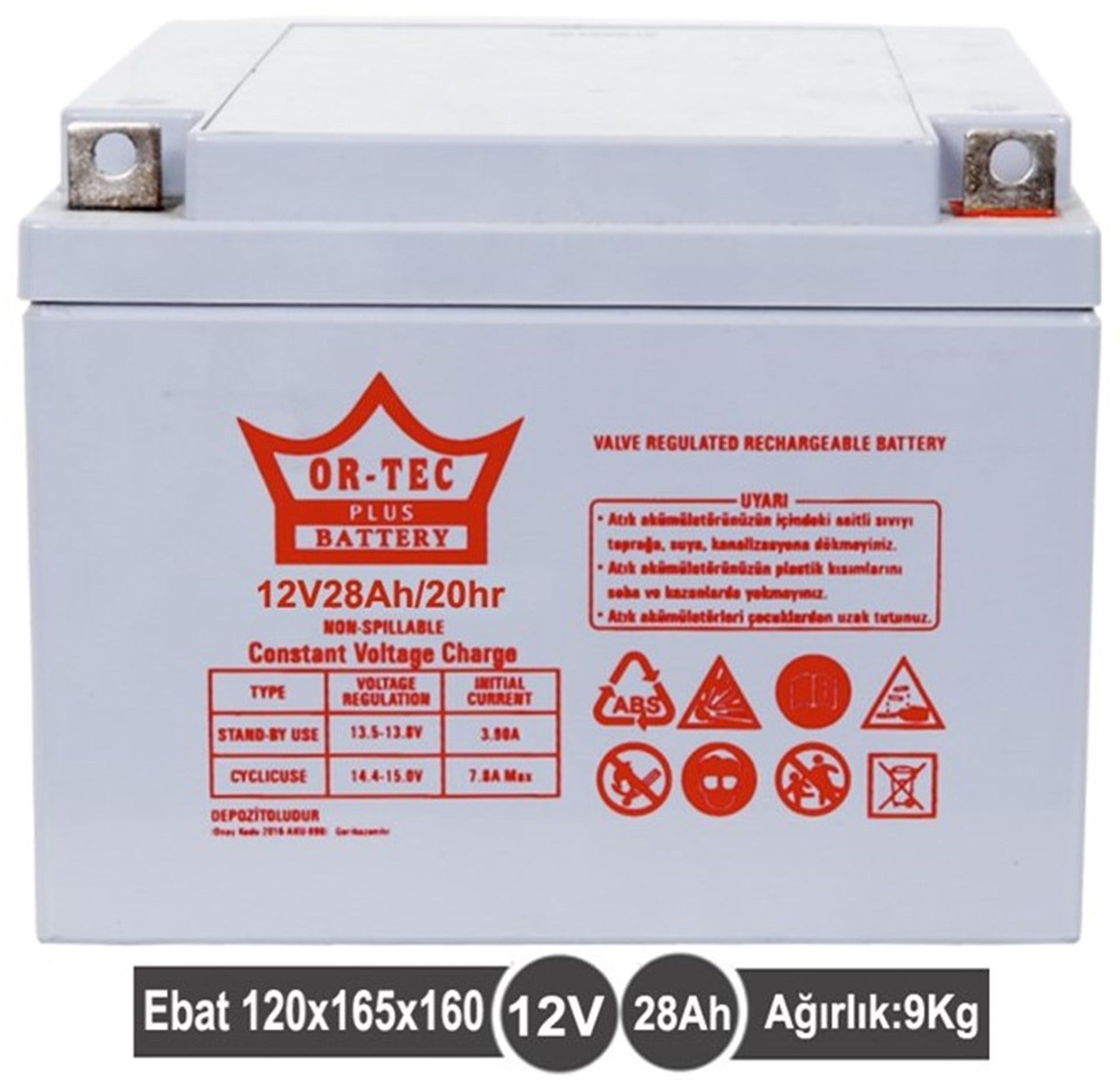 12 V 28 AHM GEL AKÜ