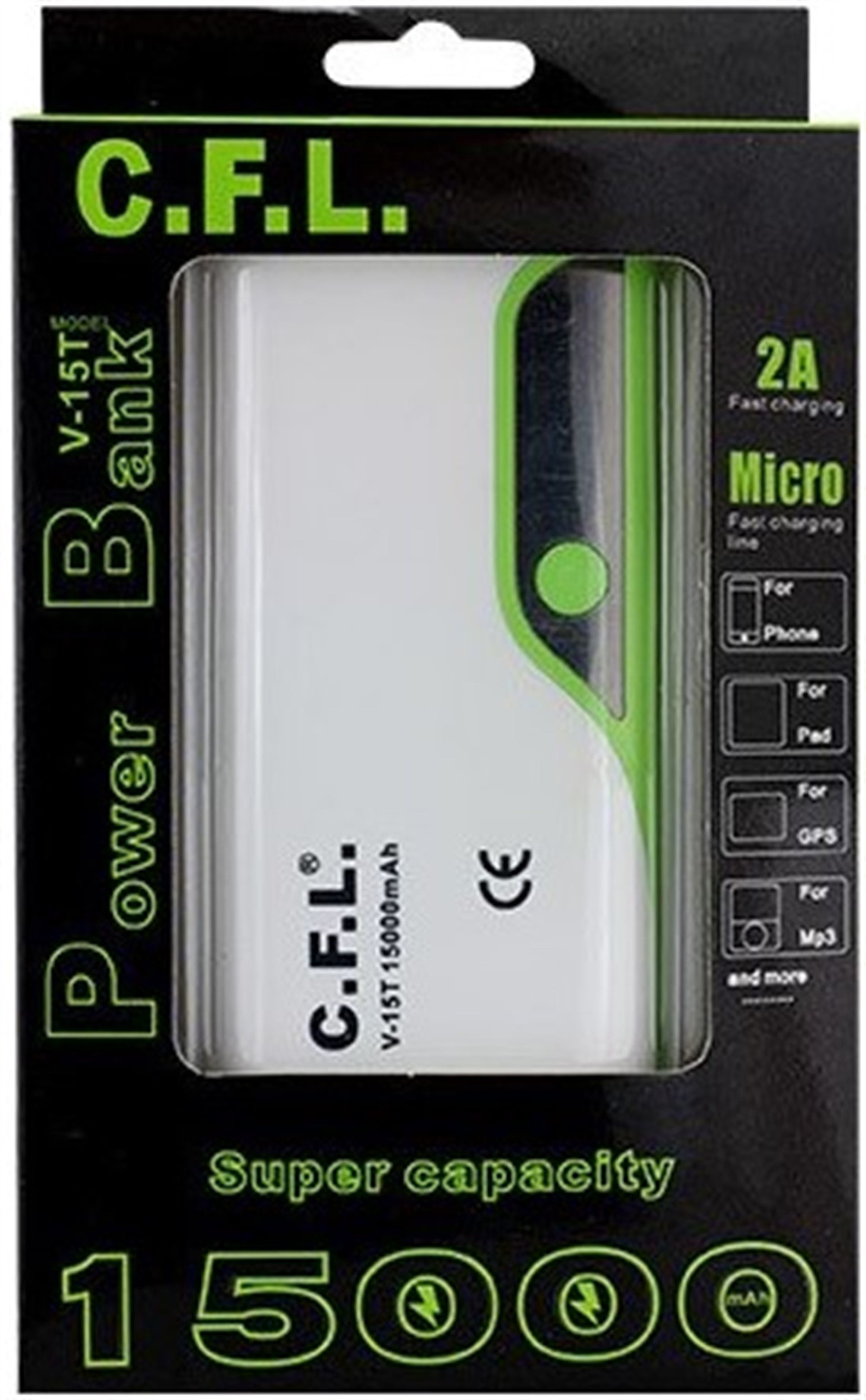 CFL V-15 T 15000 MAH POWERBANK