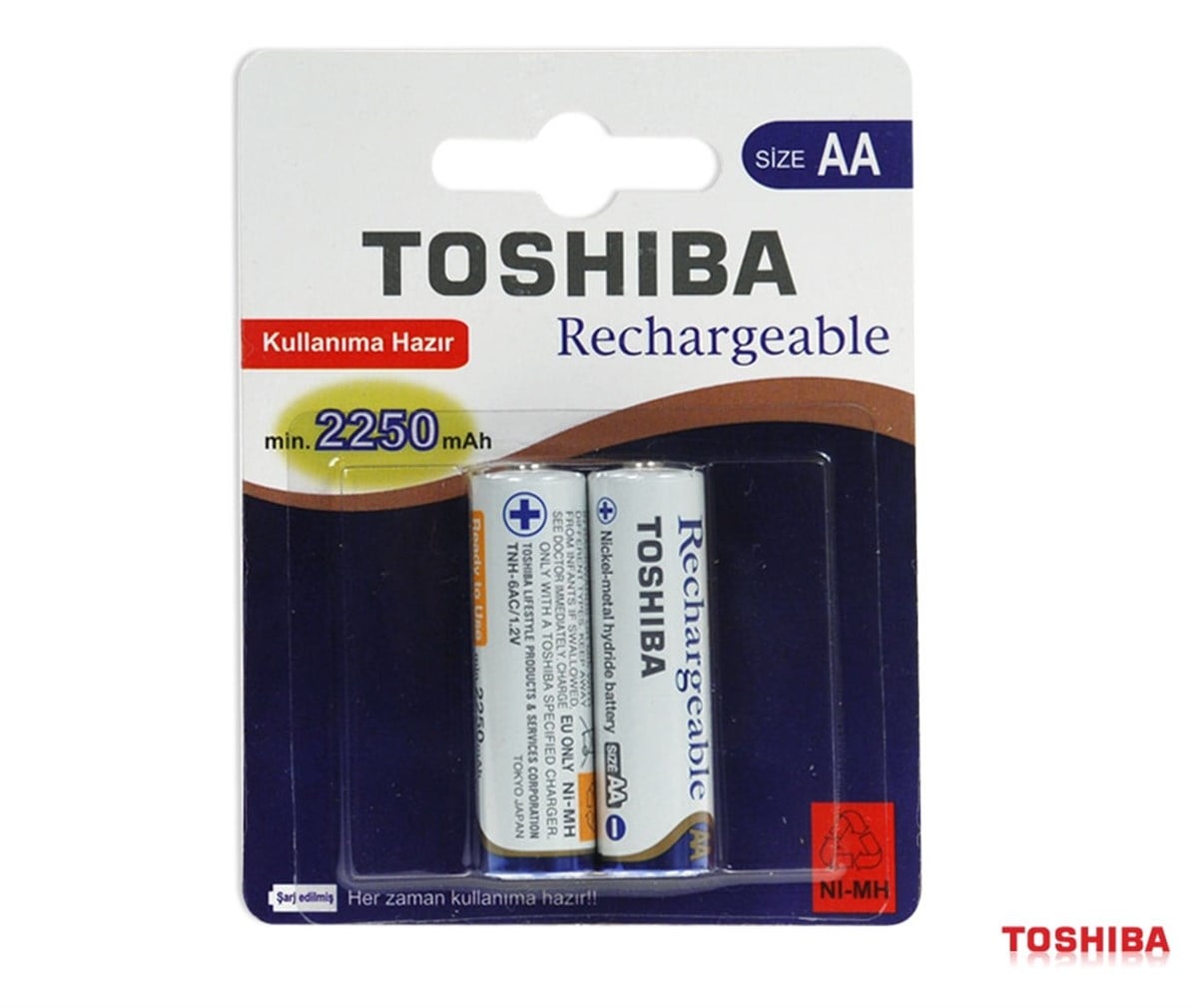 TOSHIBA  2250 MAH. KALEM PİL