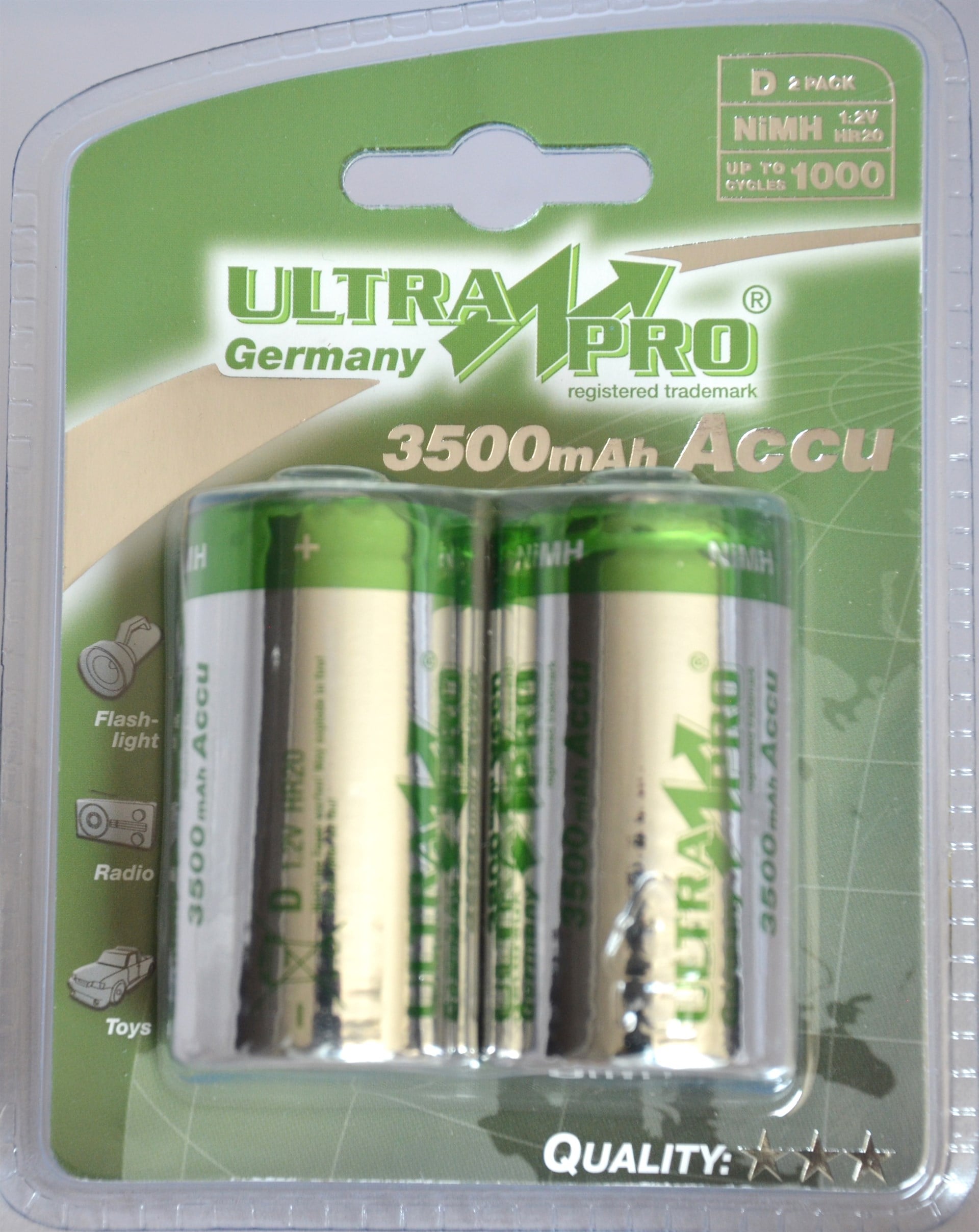 ULTRAPRO 3500 MAH. KALIN ŞARJLI PİL