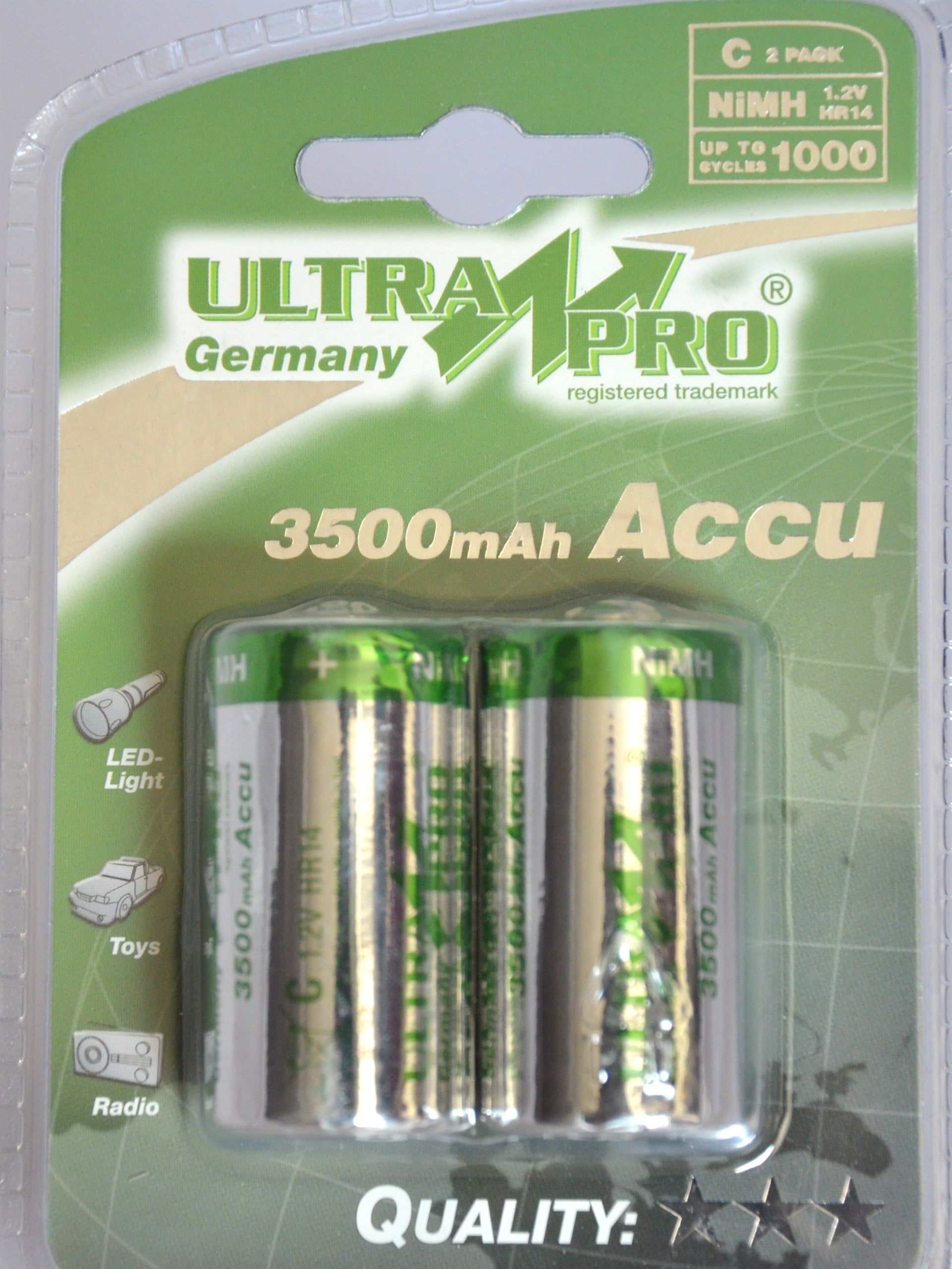 ULTRAPRO 3500 MAH. ORTA ŞARJLI PİL