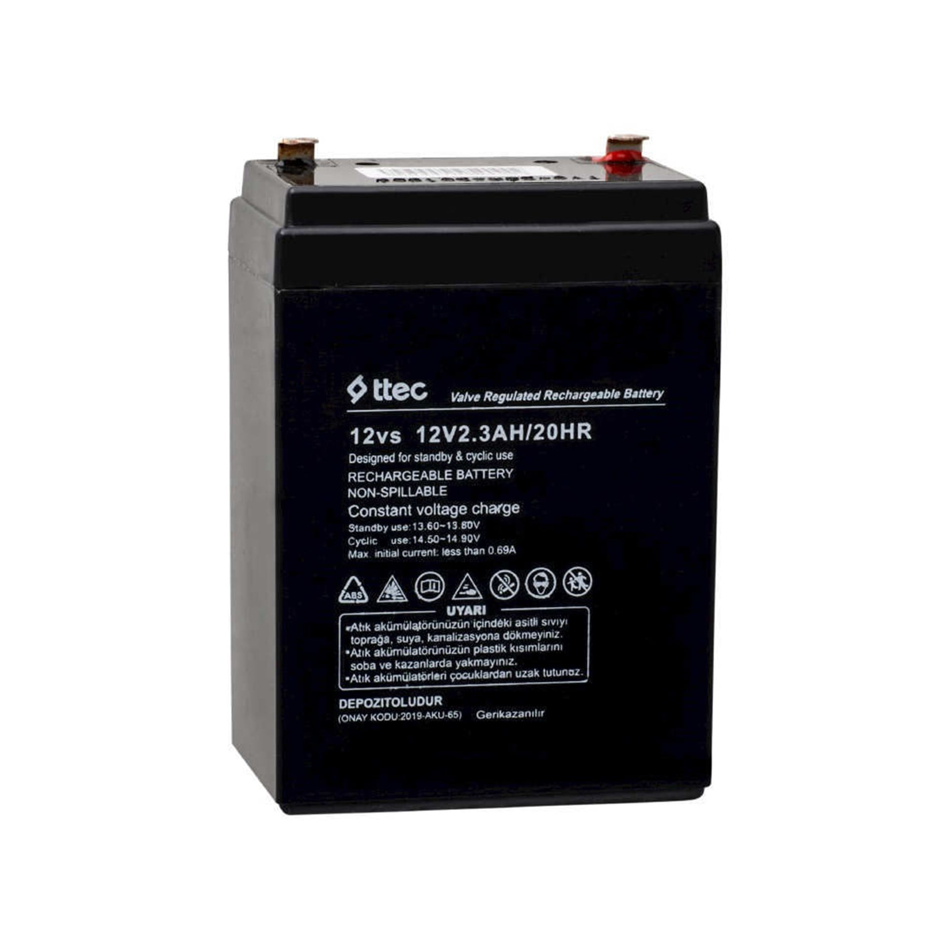 12 V 2,8  DİK AHM KURU AKÜ