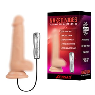 Censan Naked Vibes 21 cm Gerçekçi Dildo Vibratör