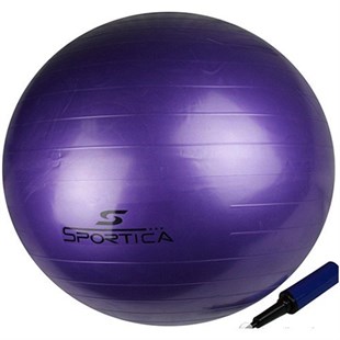 Sportica HB-65 Pilates Topu ve Pompası 65 cm Lila 