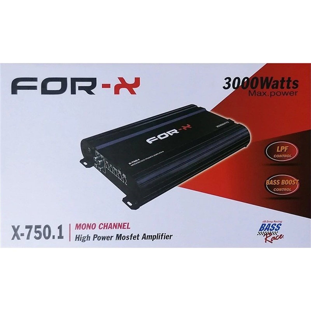 For-X X-750.1 Bass Kontrollü 3000 Watt Oto Anfi