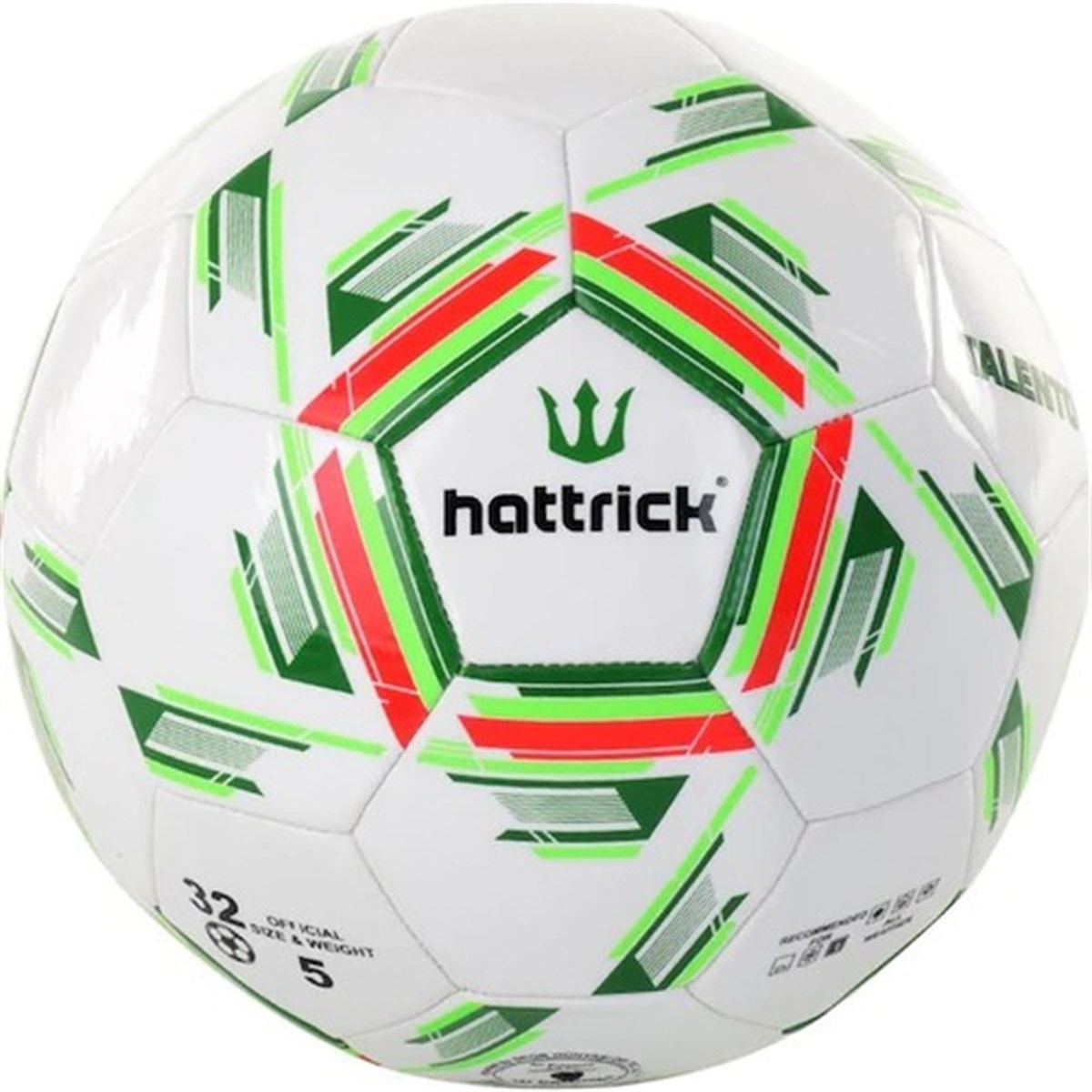 Hattrick Talento Dikişli Futbol Topu 2B Gri - Yeşil