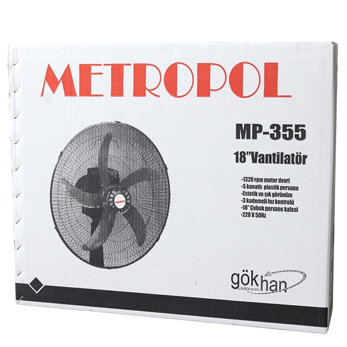 Metropol MP-355 Sanayi Tipi Vantilatör
