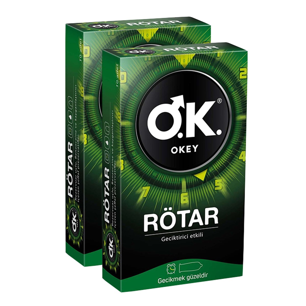 Okey Rötar Prezervatif 10'lu x 2 Paket | sislon.com