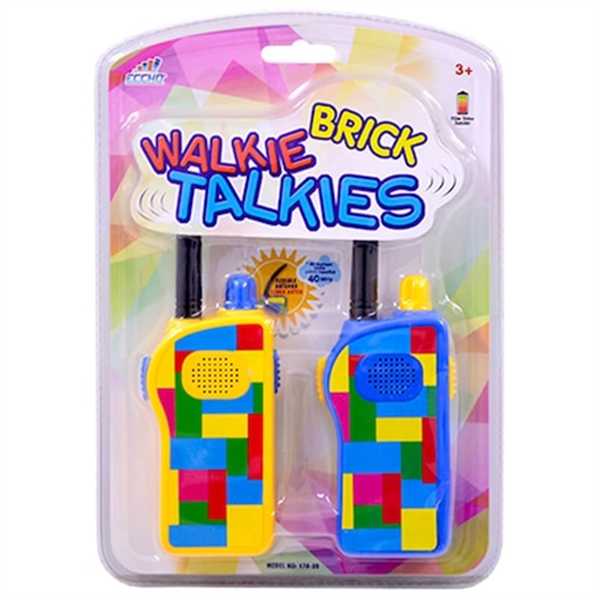 Sunman 00382 Walkie Talkie Tetris Desen Telsiz