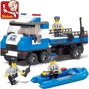 Sluban B0186 Özel Tim Polis Teknesi 202 Parça Lego Seti