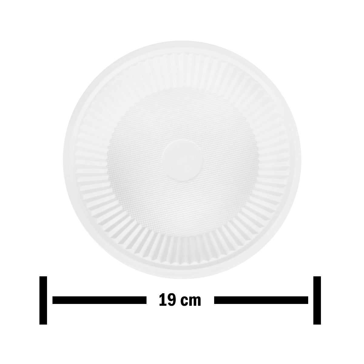 Beyaz Plastik Tabak 19 cm 100'lü Paket