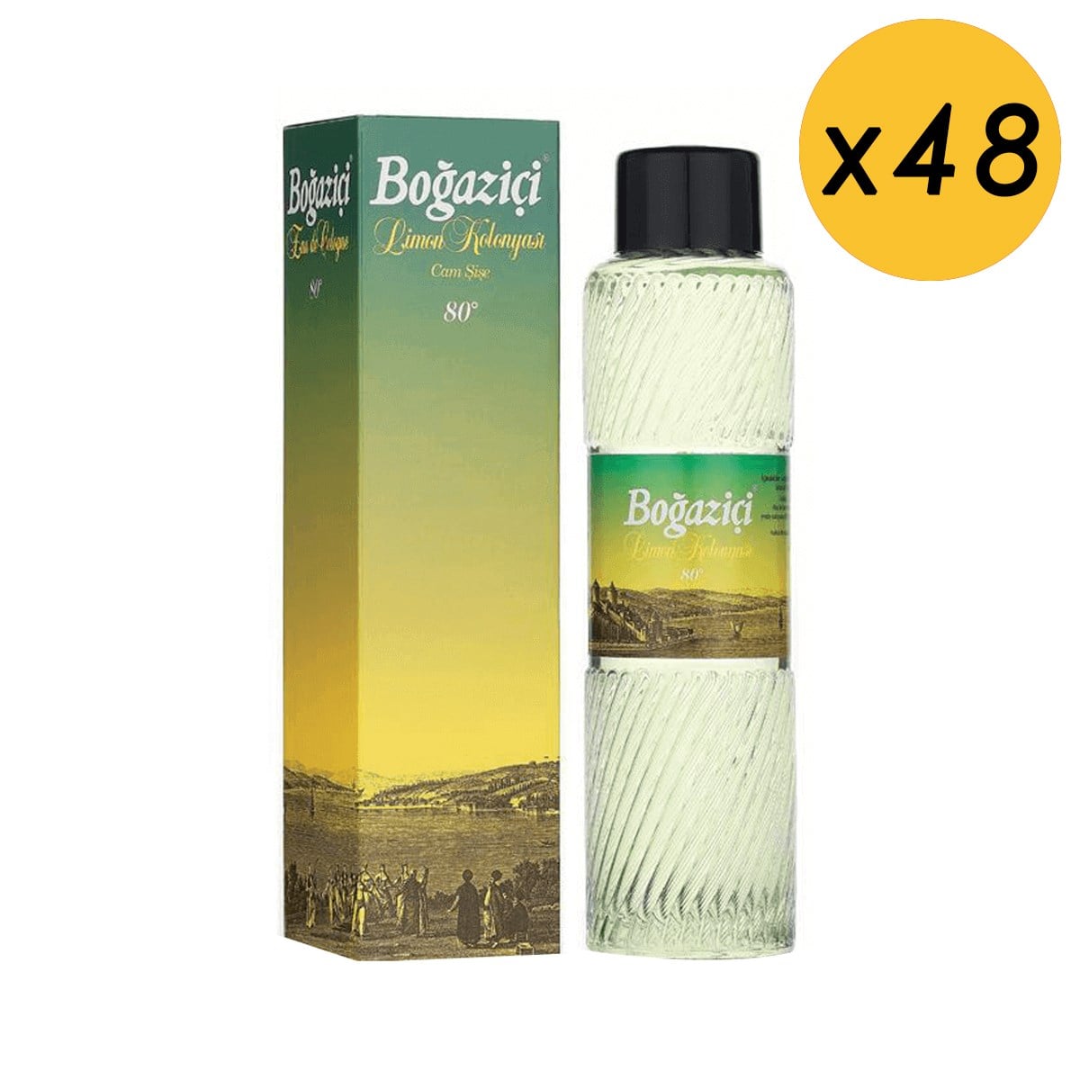 Boğaziçi 200 ml Limon Kolonyası 48'li Süper Fırsat