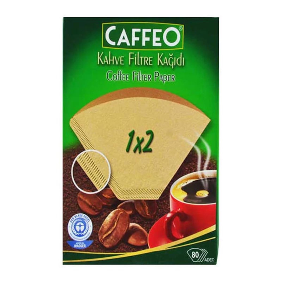 Caffeo Kahve Filtre Kağıdı 1X2 80 Adet