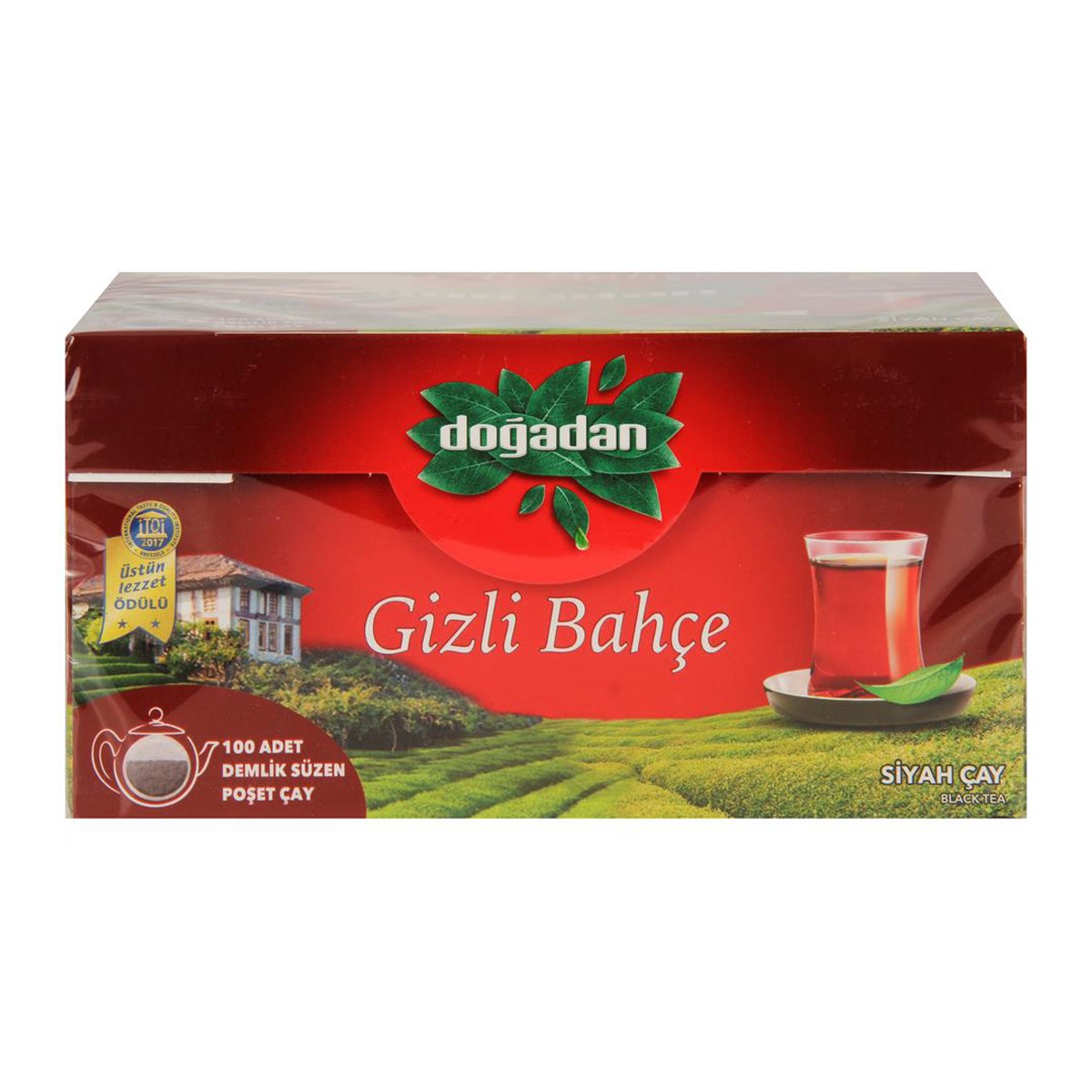 Doğadan Gizli Bahçe Demlik Poşet Siyah Çay 100'lü Paket