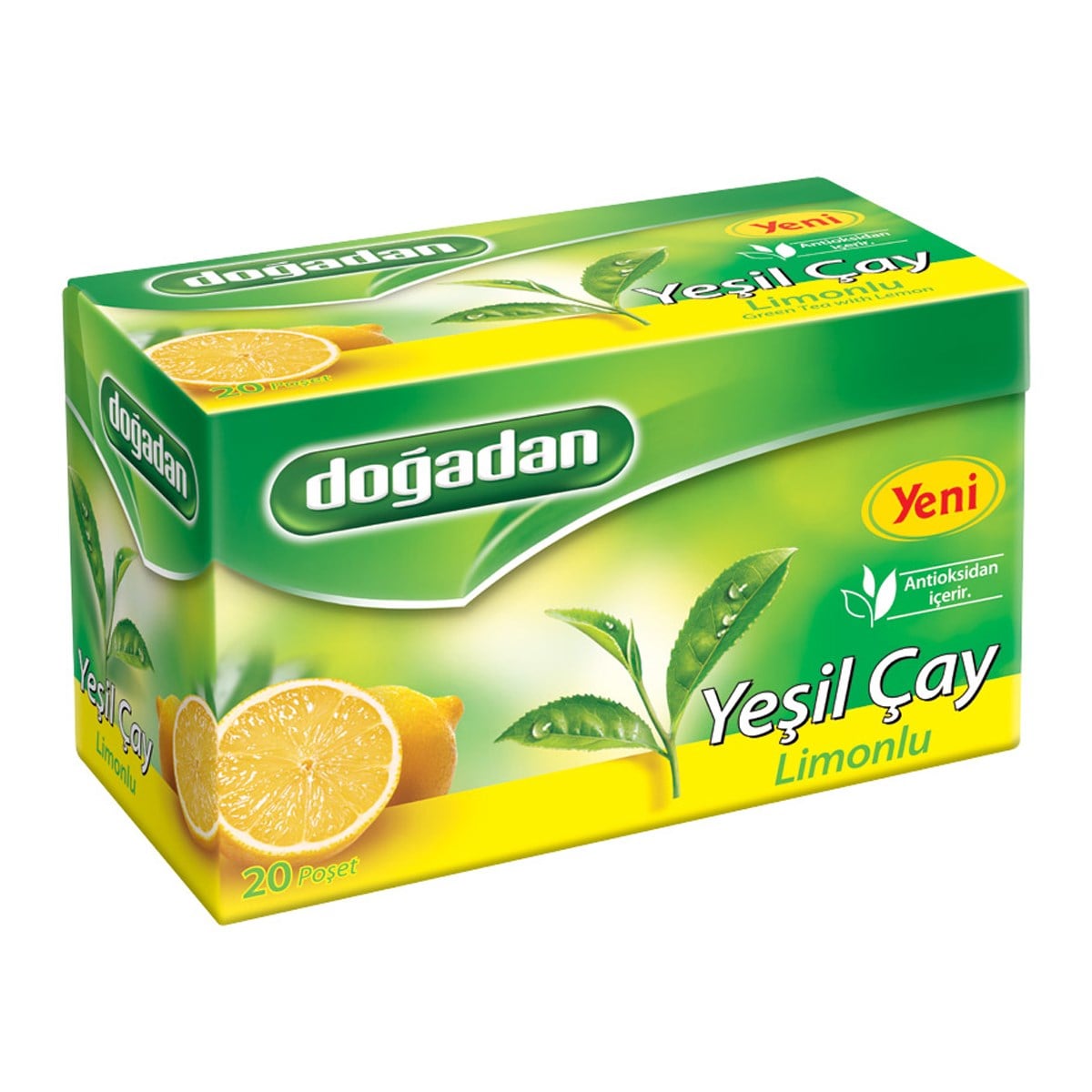 Doğadan Limonlu Yeşil Çay 20'li Paket