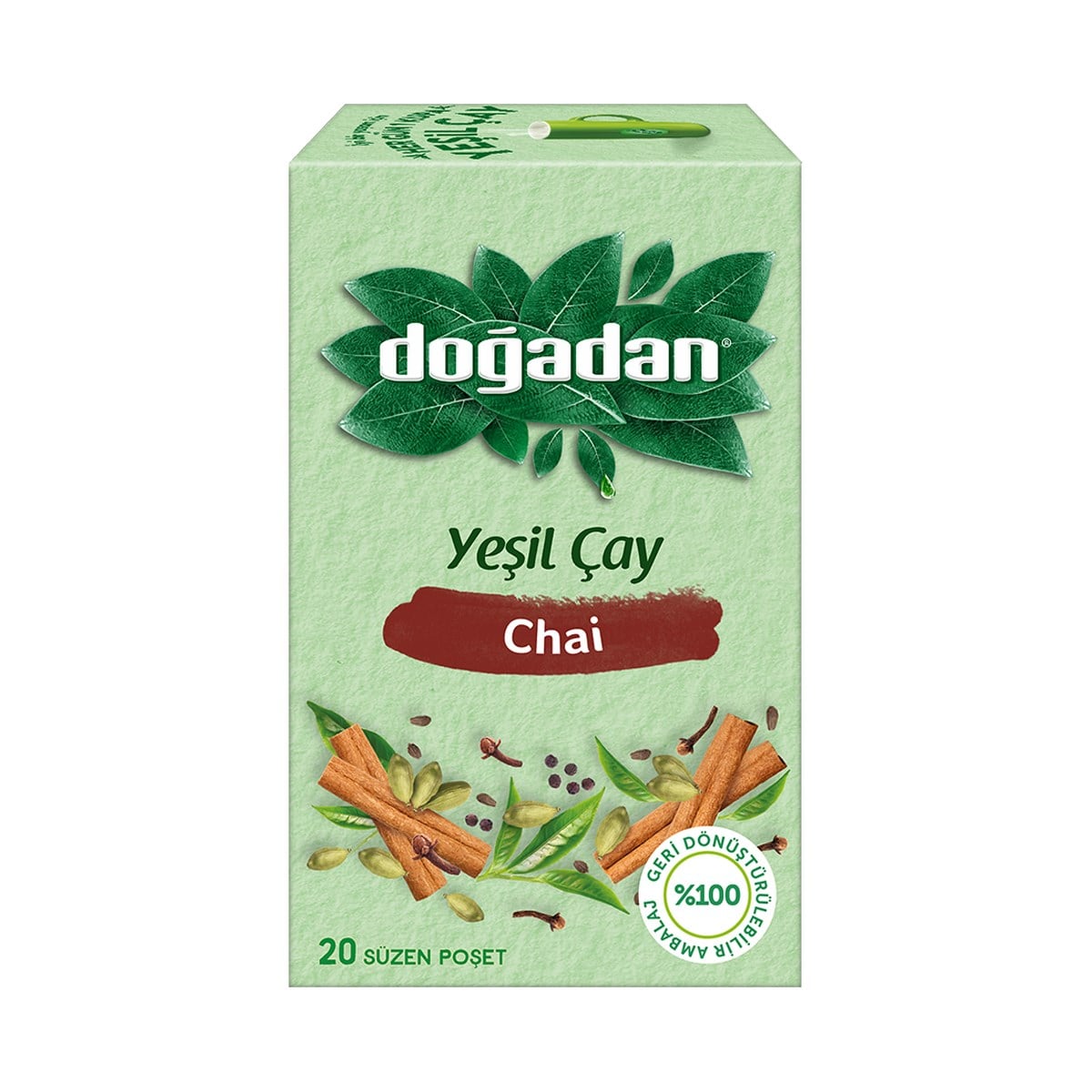 Doğadan Yeşil Çay Chai 20'li Paket