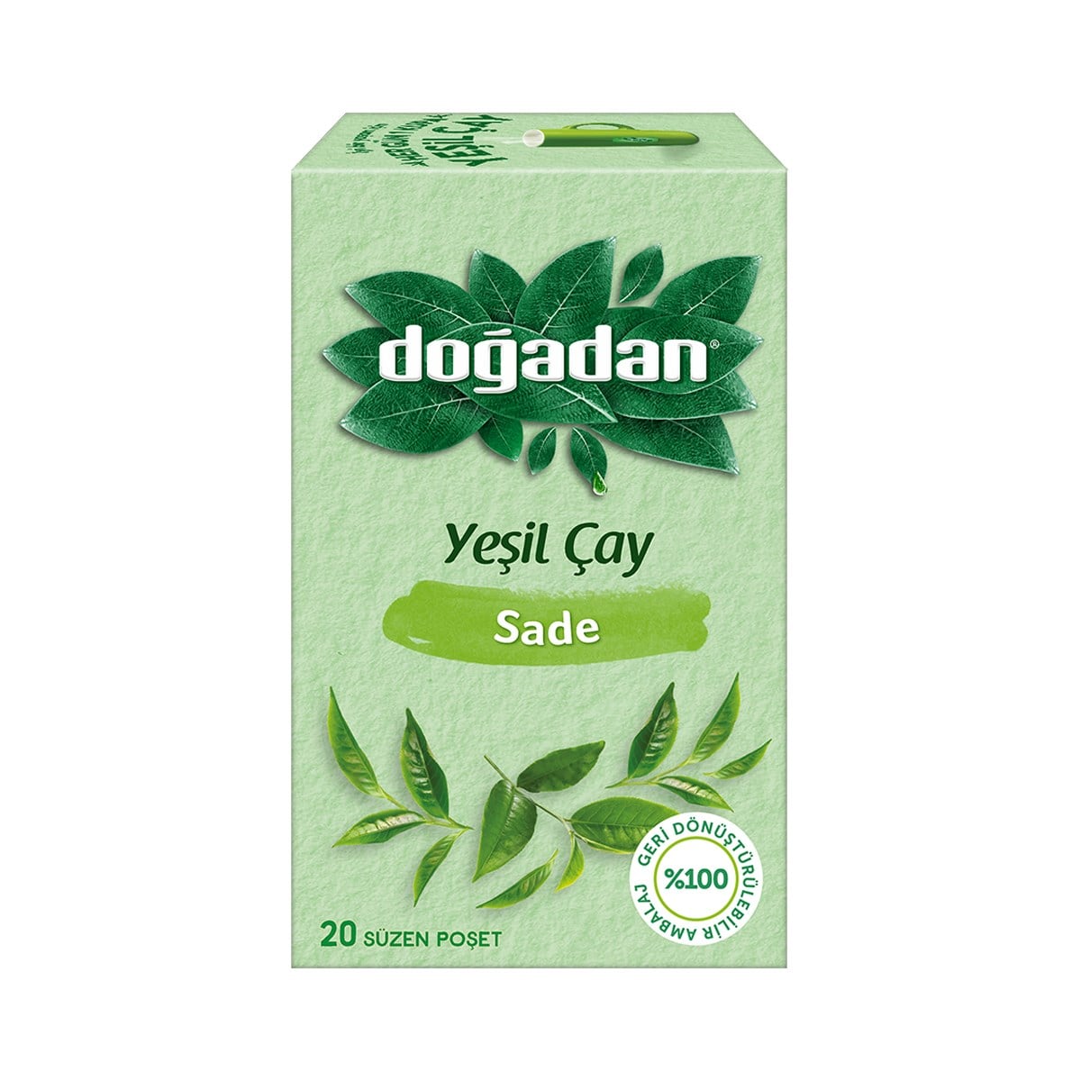 Doğadan Yeşil Çay Sade 20'li Paket