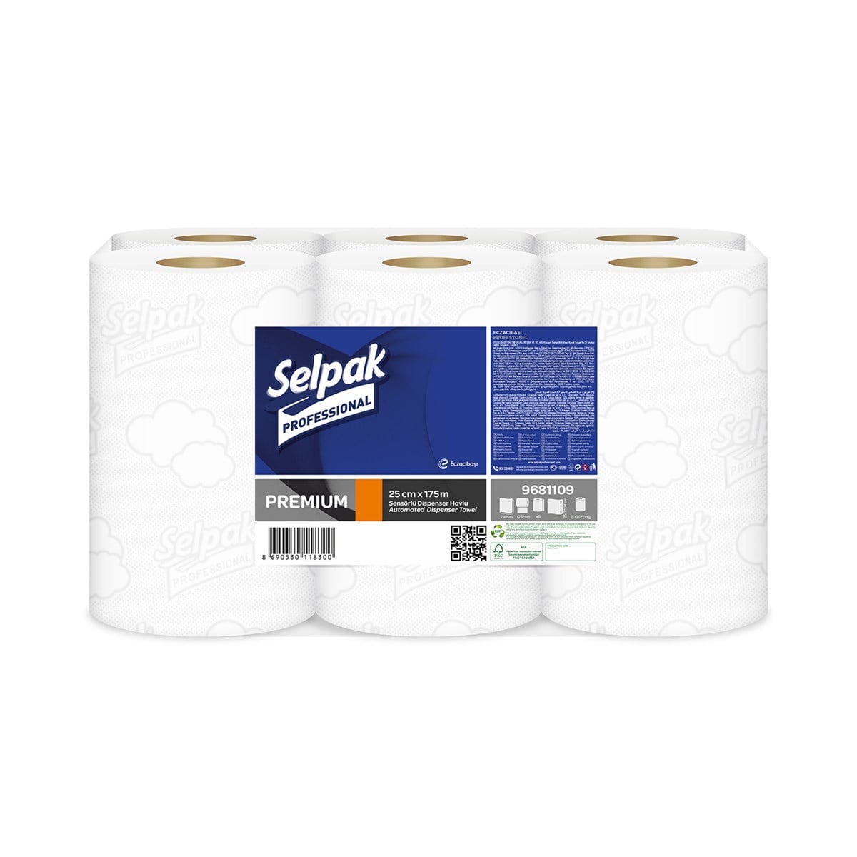 Selpak Professional Sensörlü Havlu 6'lı Paket 25 Cm - 175 Mt