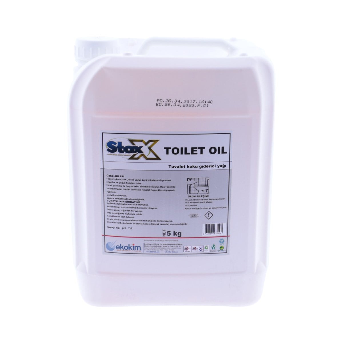 Stox Tuvalet Koku Giderici Yağı Portakal Kokulu 5 Kg