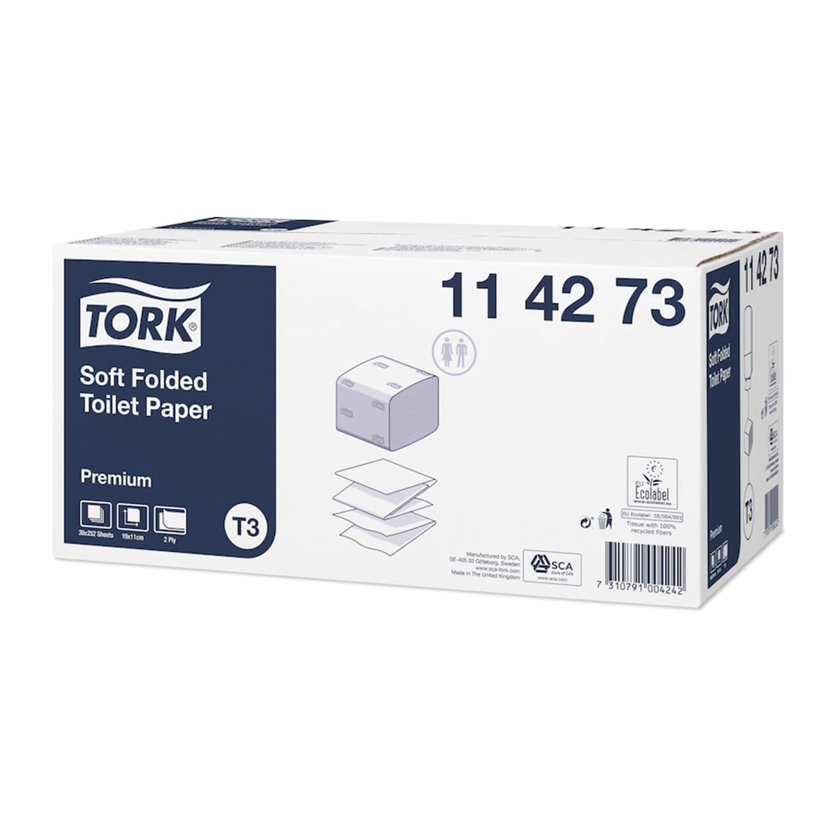 Tork Premium C Katlamalı Tuvalet Kağıdı 252 Yaprak Koli İçi 30 Paket