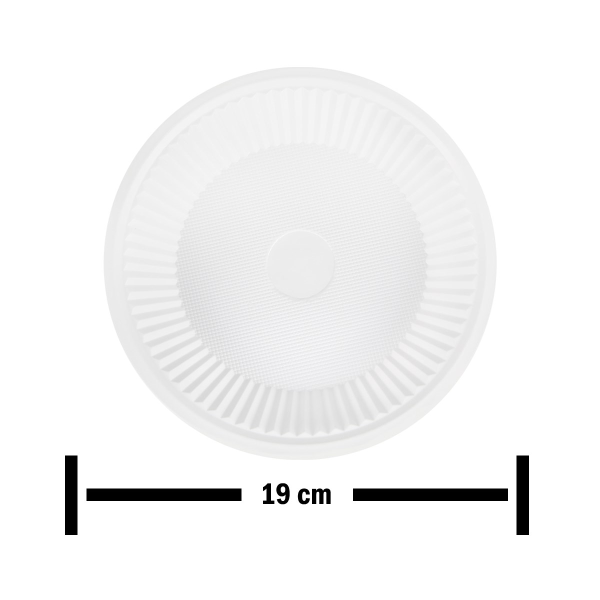 Beyaz Plastik Tabak 19 cm 100'lü Paket