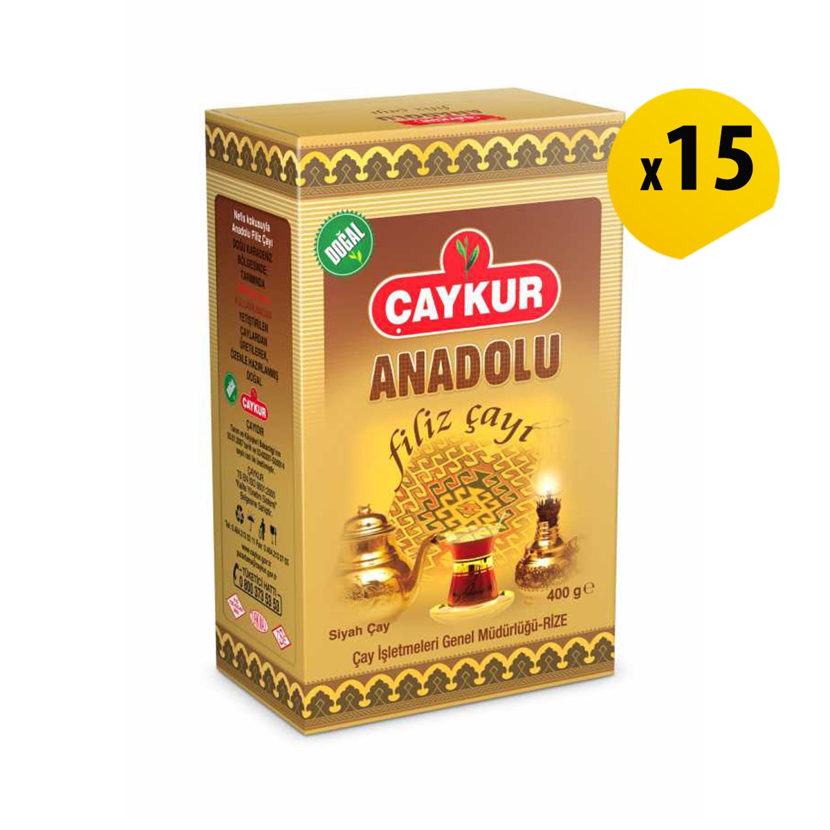 Çaykur Anadolu Filiz Çayı 400 Gr Karton Kutu 
