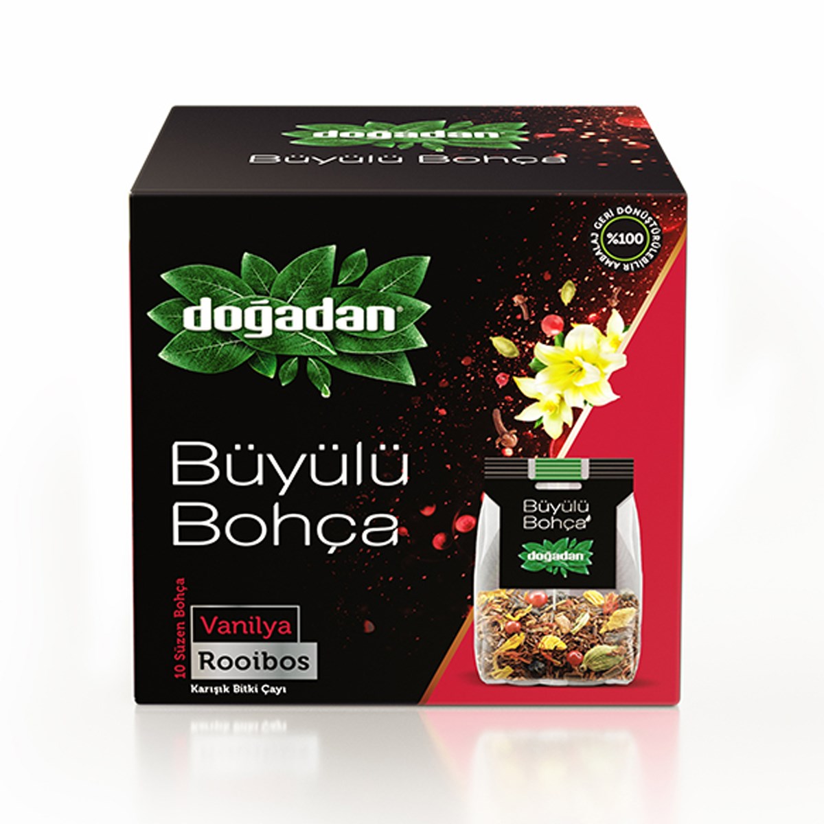 Doğadan Büyülü Bohça Rooibos Vanilya 16'lı Paket