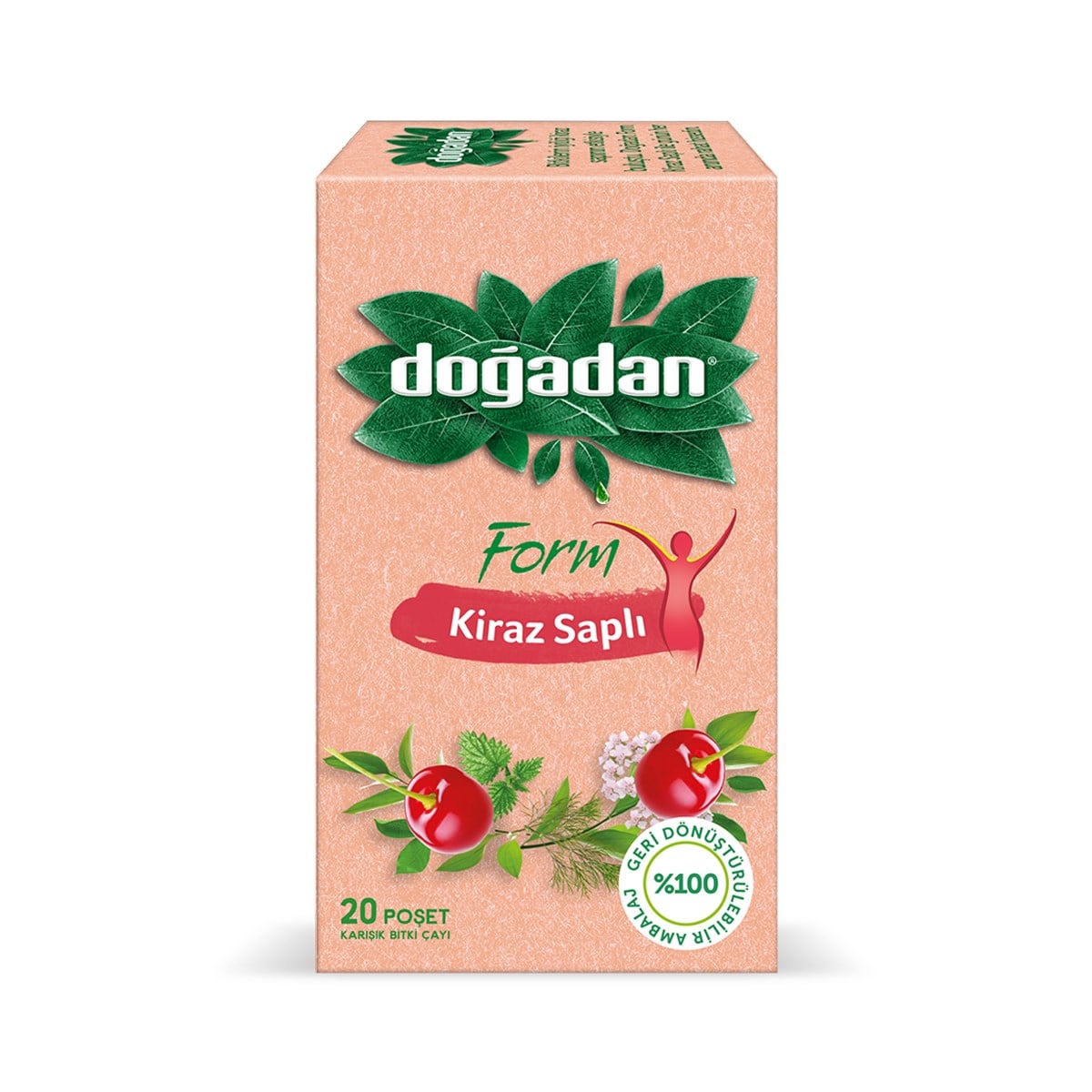 Doğadan Form Kiraz Saplı Karışık Bitki Çayı 20'li Paket
