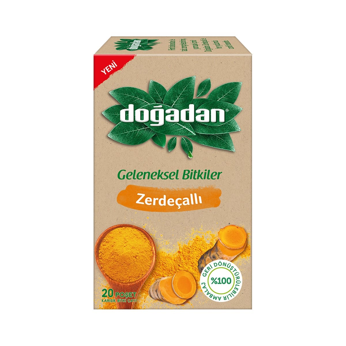 Doğadan Zerdeçallı Bitki Çayı