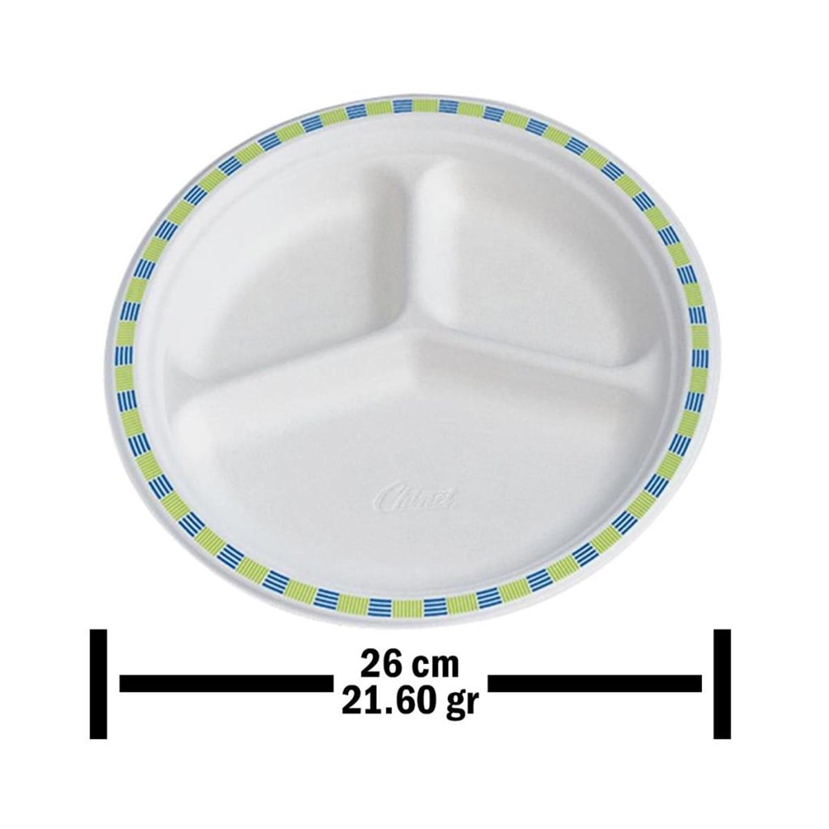 Huhtamaki Chinet Flavour Kağıt Tabak 26 Cm 135 Adet