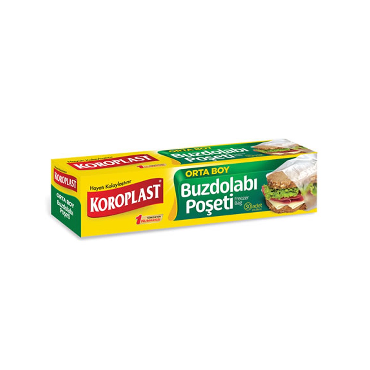 Koroplast Buzdolabı Poşeti Orta Boy 24 cm x 38 cm