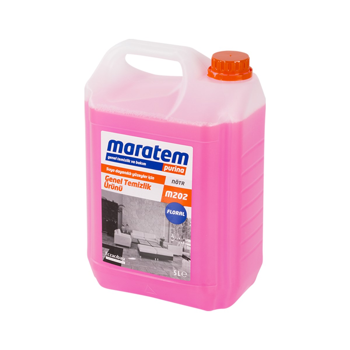 Maratem Purino M202 Çiçek Kokulu Genel Temizlik Maddesi 5 lt