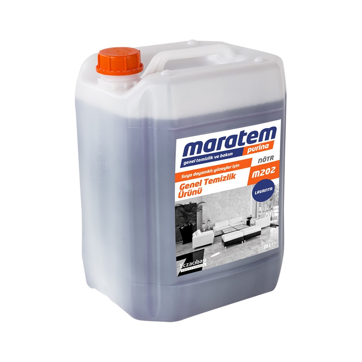 Maratem Purino M202 Lavanta Kokulu Genel Temizlik Maddesi 20 lt