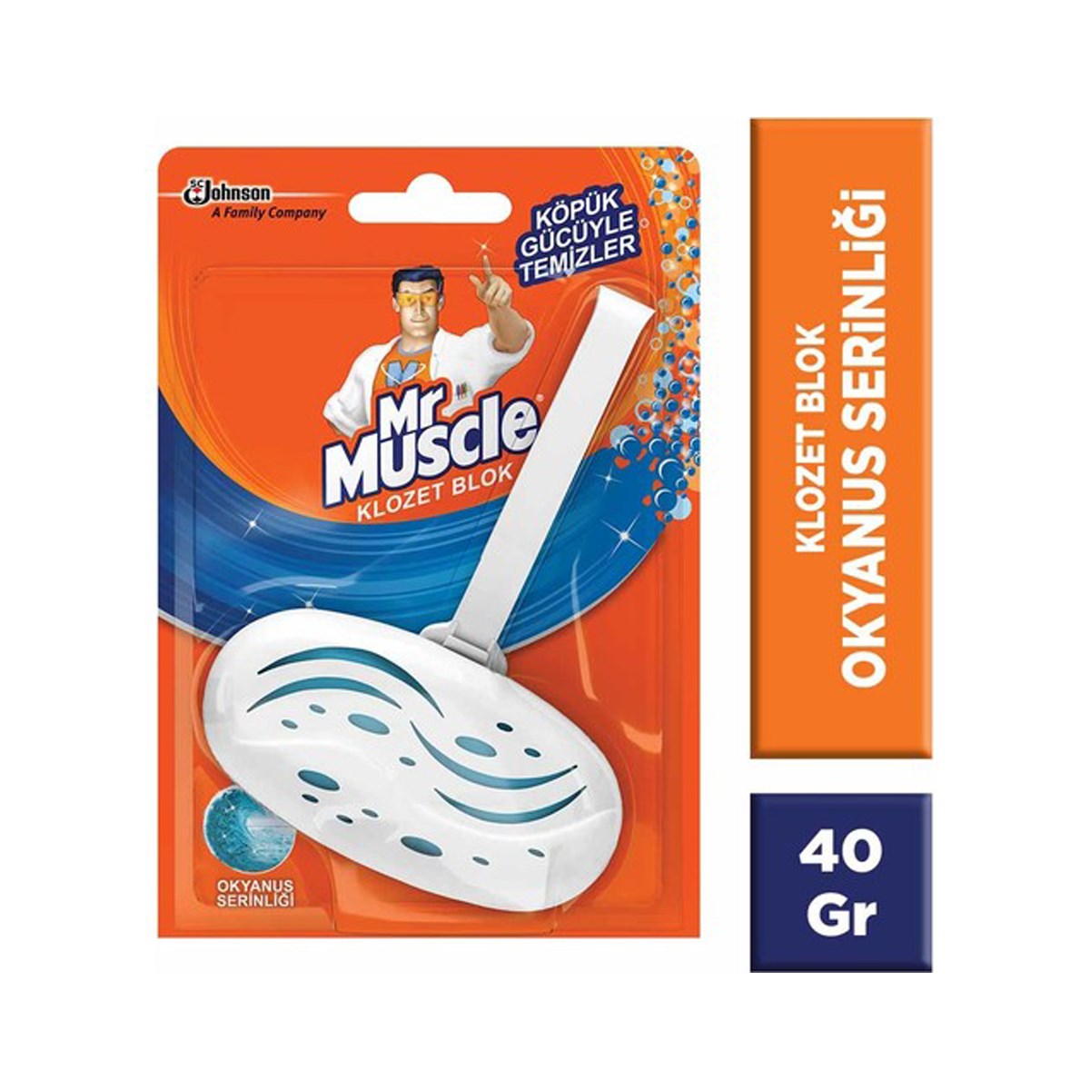 Mr Muscle Klozet Blok Okyanus Serinliği Tuvalet Temizleyici