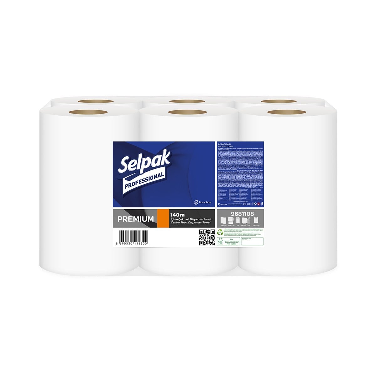 Selpak Professional İçten Çekmeli Rulo Havlu 140 Mt
