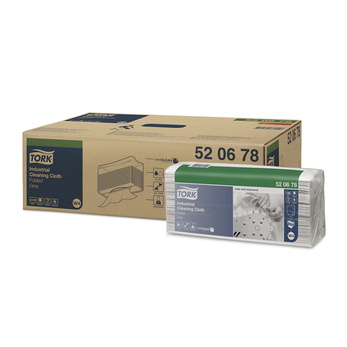 Tork Nonwoven Z Katlı Temizlik Bezi Gri 120 Yaprak Koli İçi 5 Paket