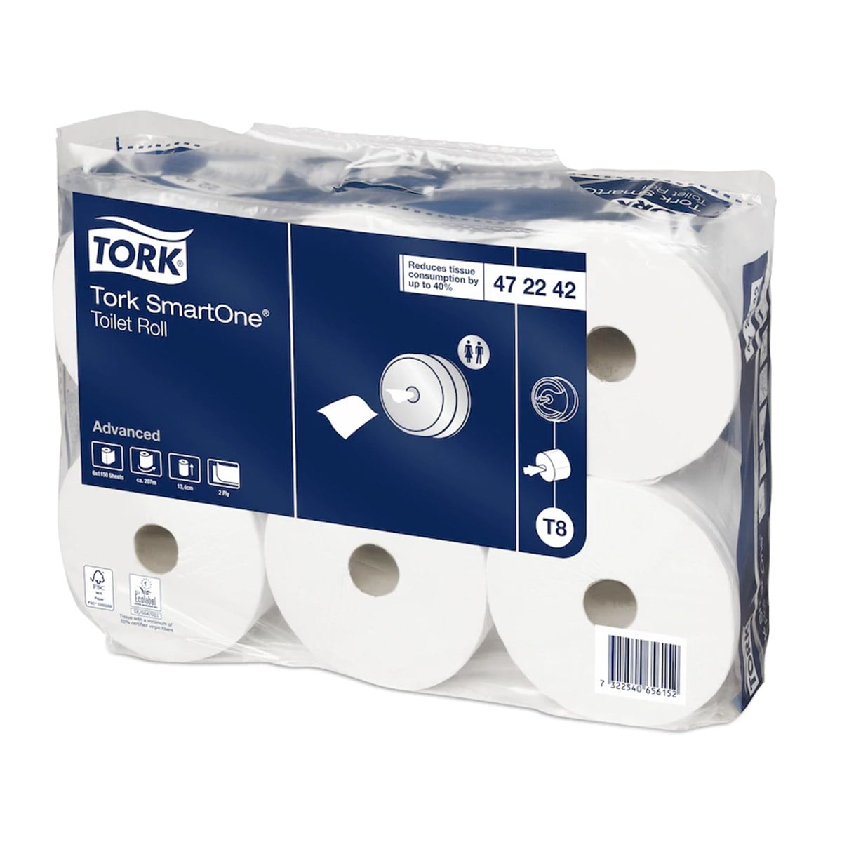 Tork SmartOne® Tuvalet Kağıdı 207 M Koli İçi 6 Rulo
