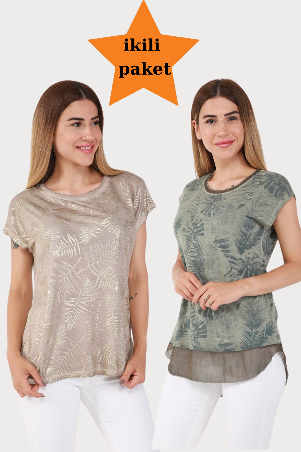 Süper İkili Çok Satan Tshirt Paket
