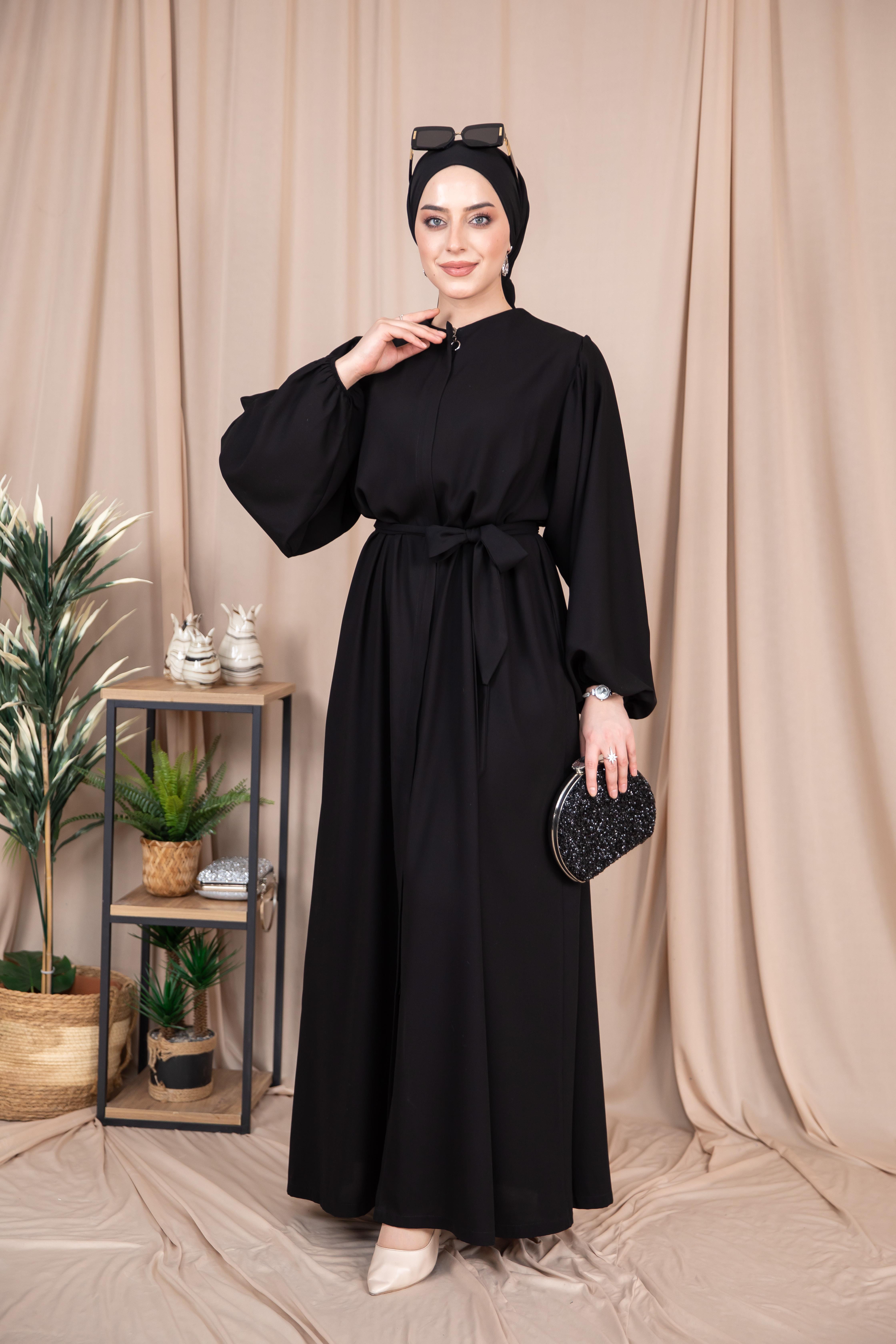 Balon Kol Abaya - Siyah