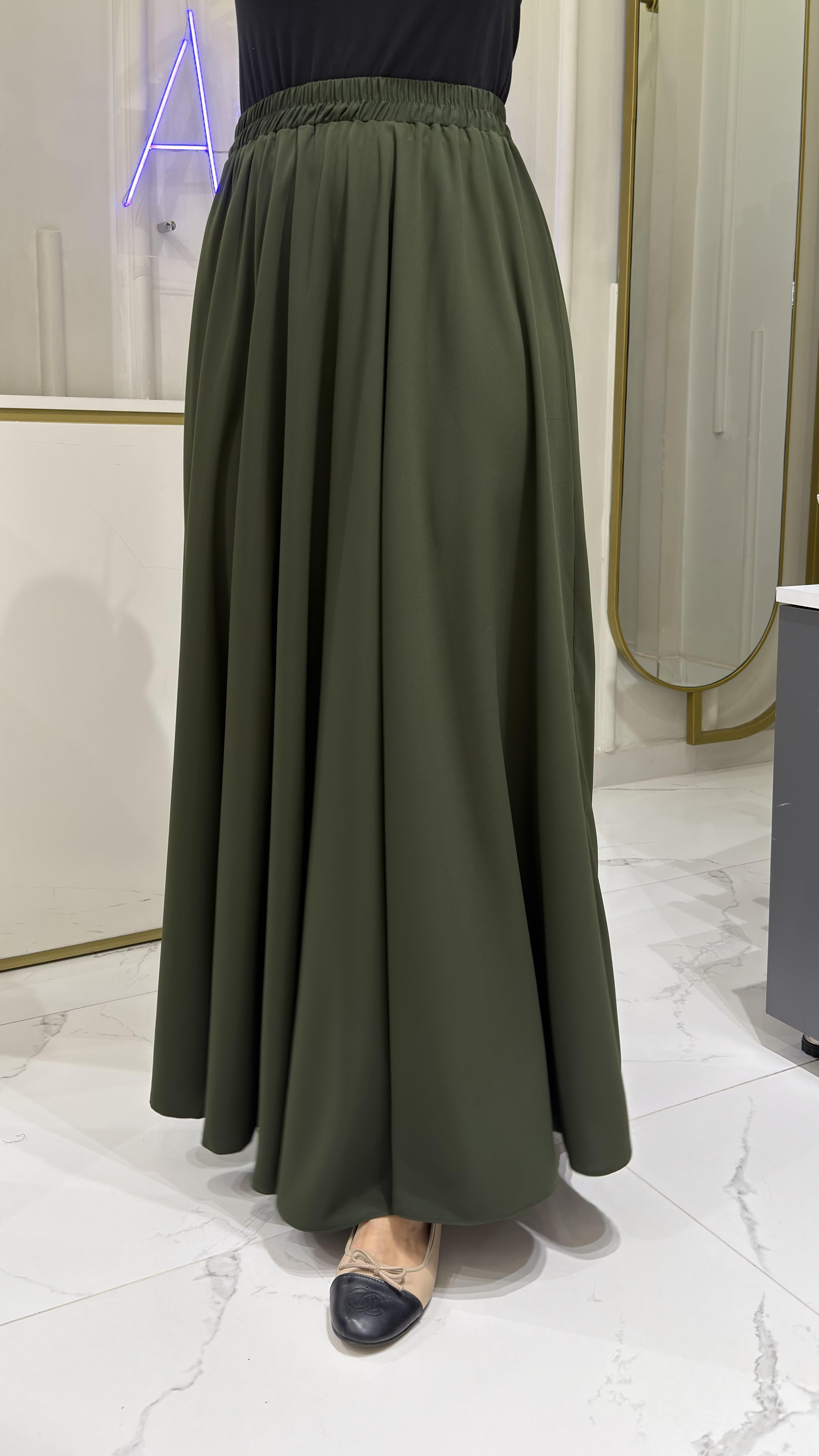 DAİRE KLOŞ ETEK - HAKİ