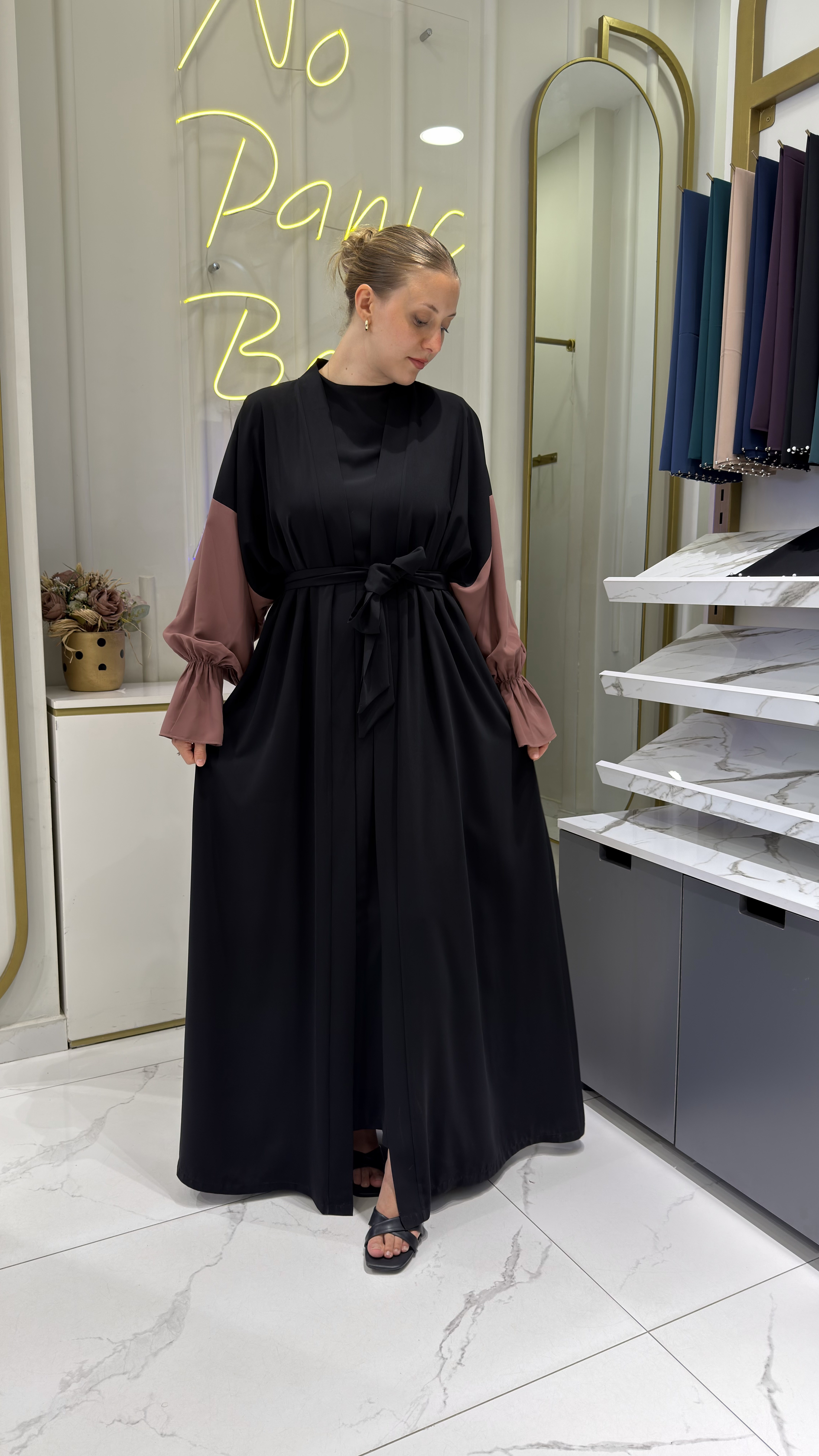 DEFNE ABAYA - GÜL KURUSU