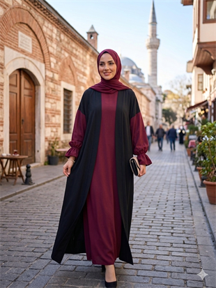 DEFNE ABAYA - BORDO