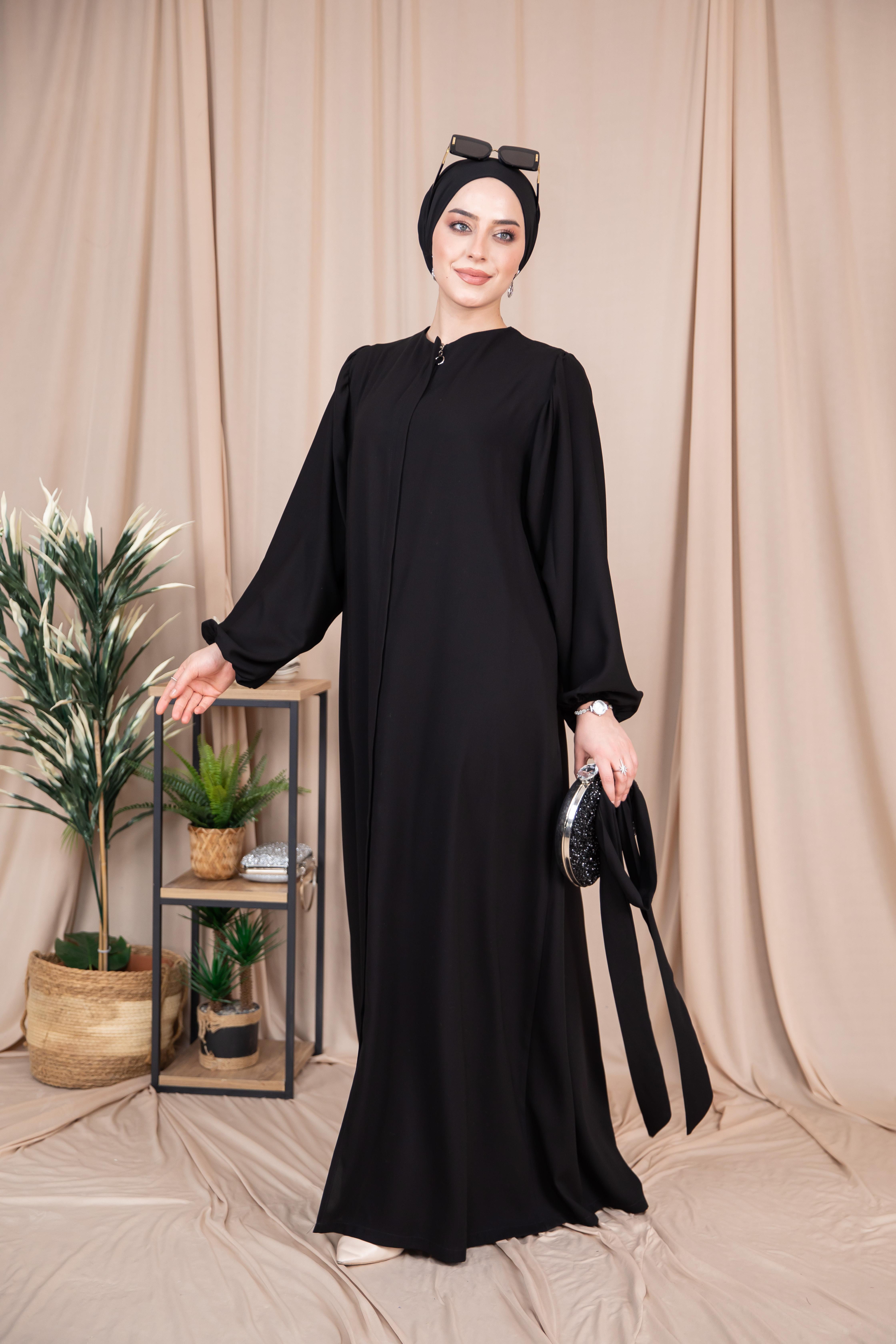 Balon Kol Abaya - Siyah