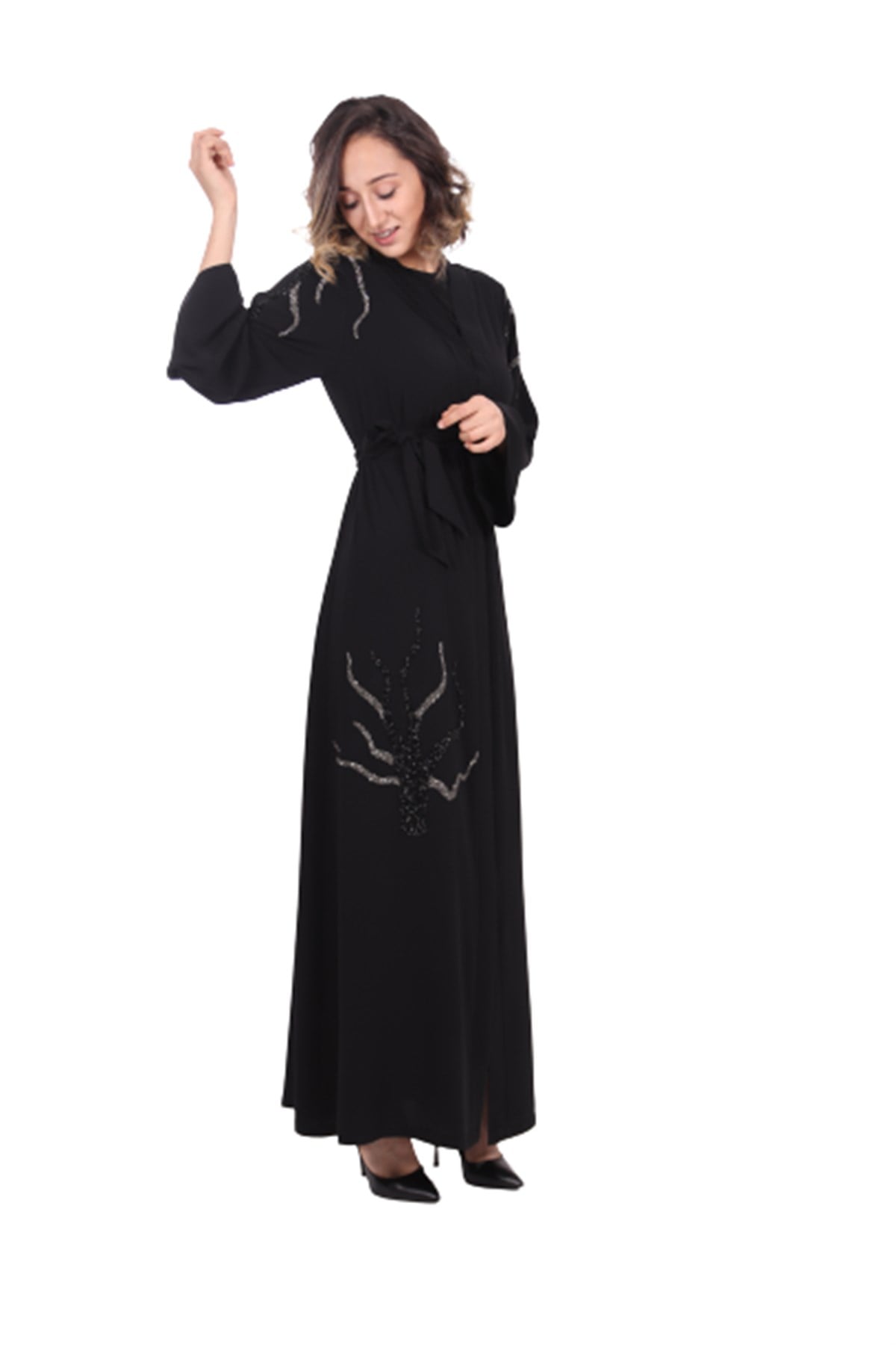 Dallı Taş Abaya-Siyah