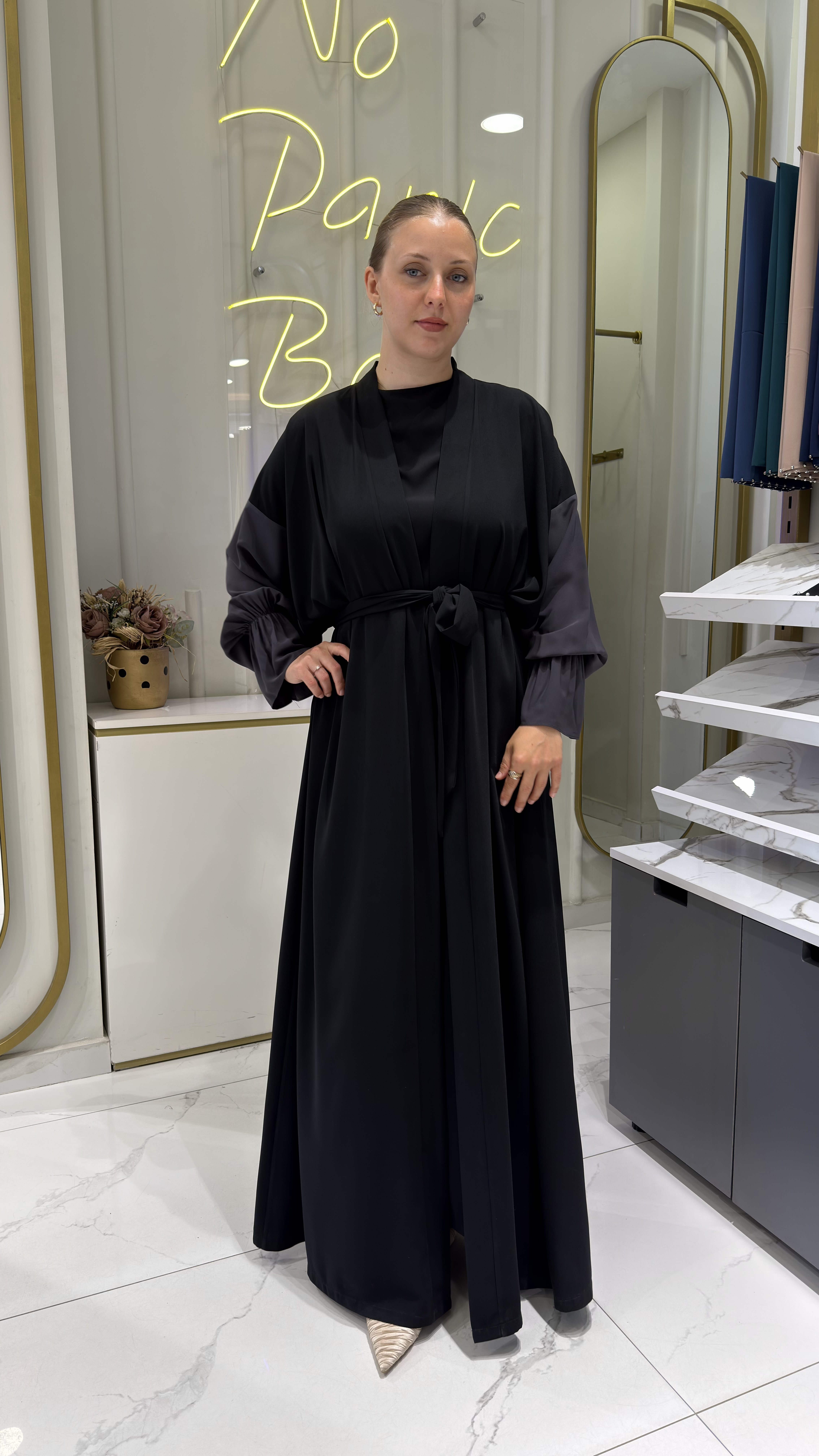 DEFNE ABAYA - ANTRASİT