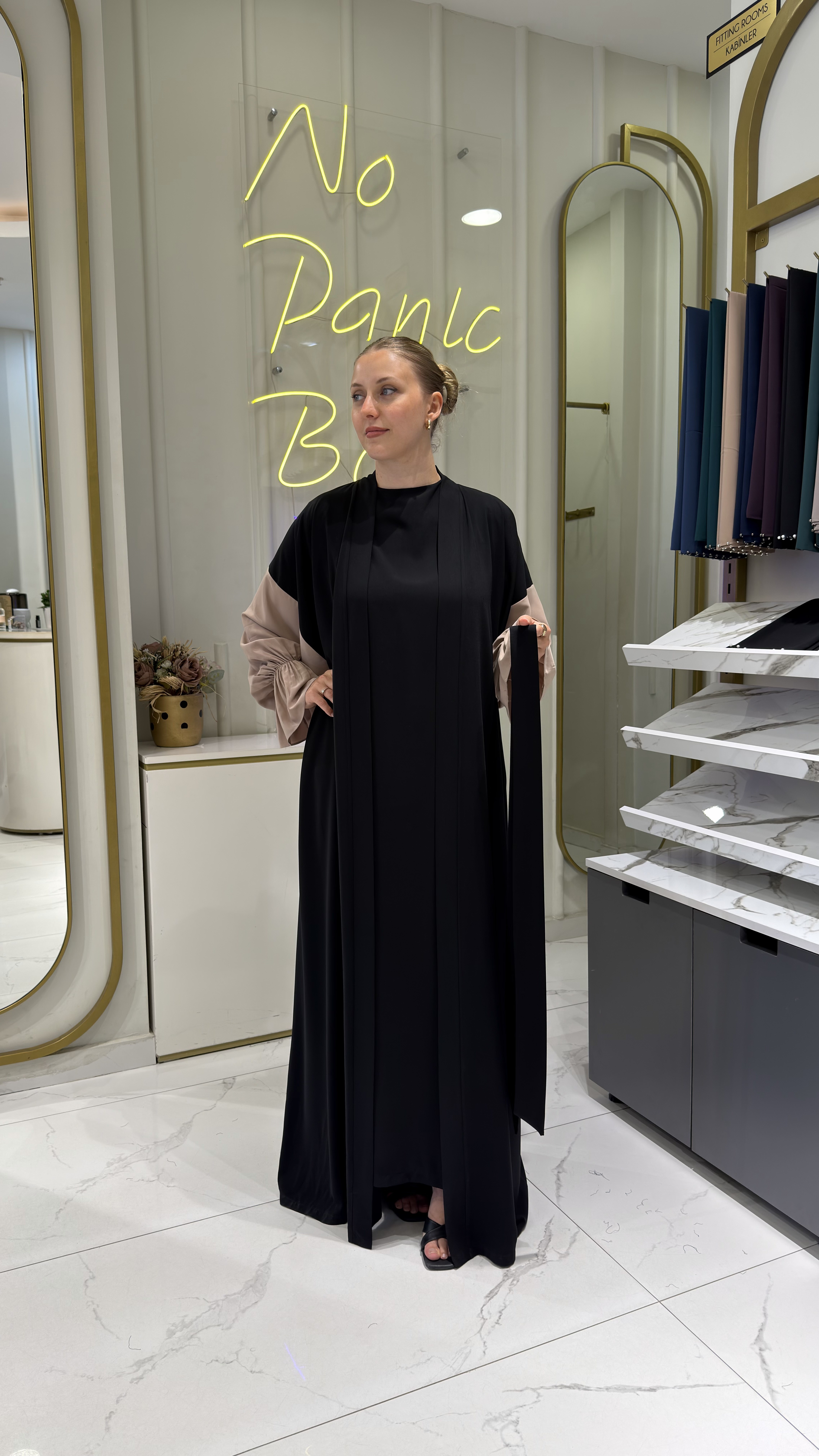 DEFNE ABAYA - BEJ