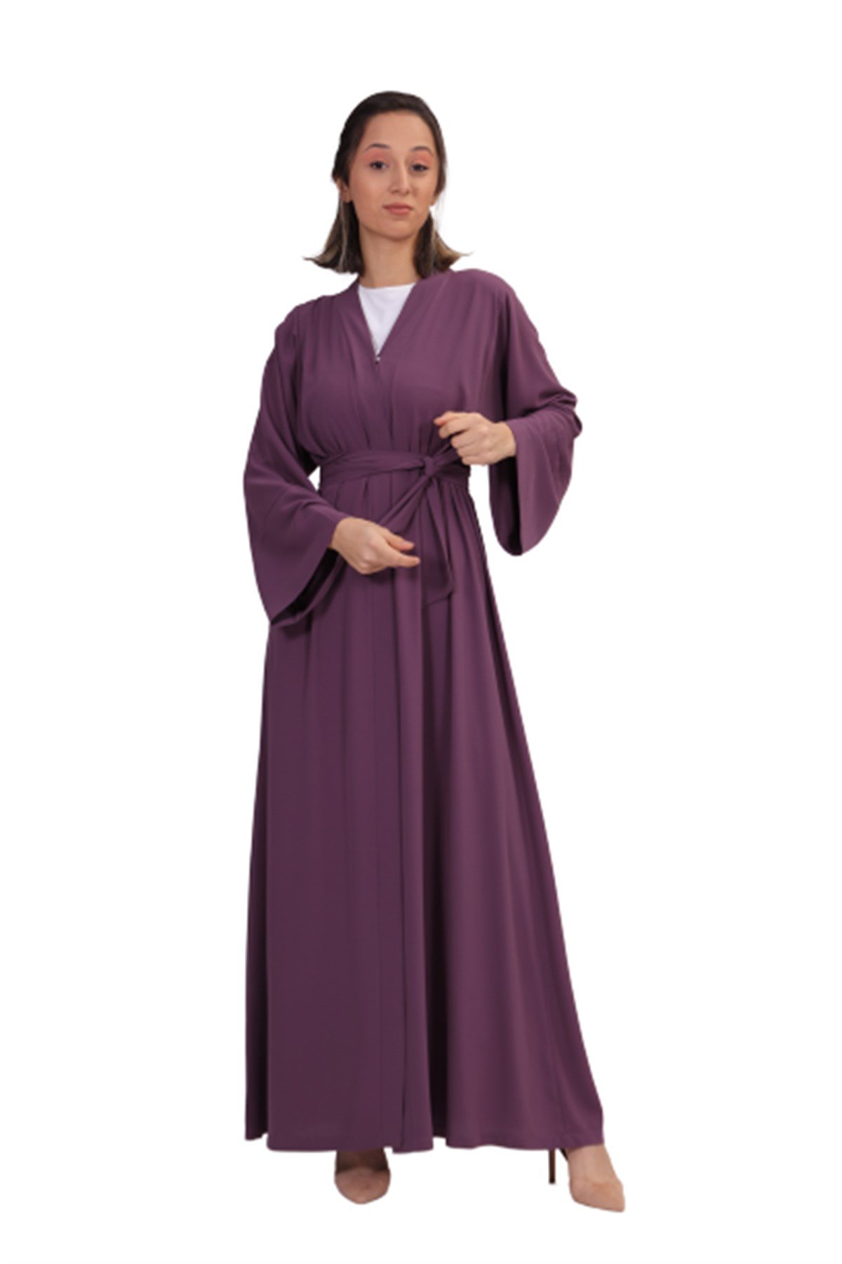 Düz Abaya - Mor