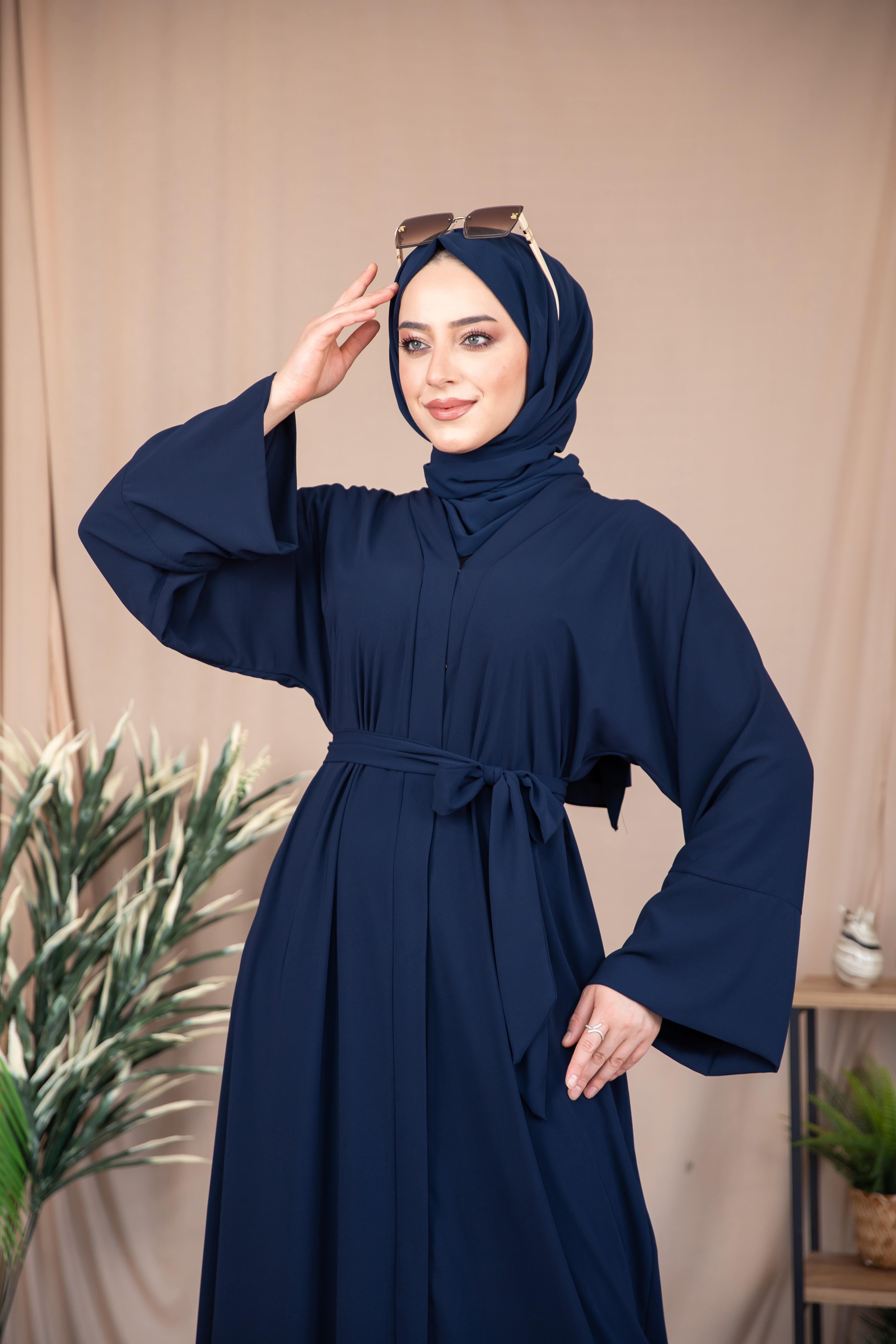 Düz Abaya - Lacivert
